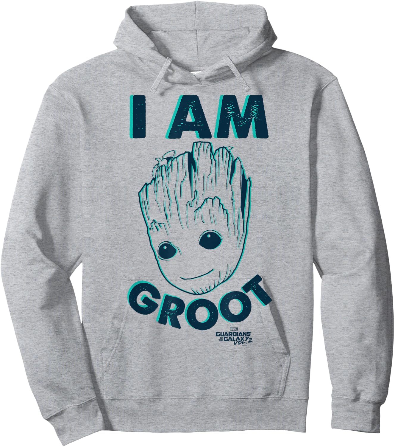 Marvel Guardians of The Galaxy Vol 2 Baby Groot Neon Sketch Hoodie - Hoodie | Ash
