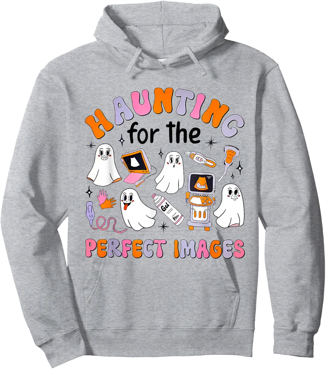 Haunting For The Perfect Images Halloween Sono Tech CT MRI Hoodie - Hoodie | Ash