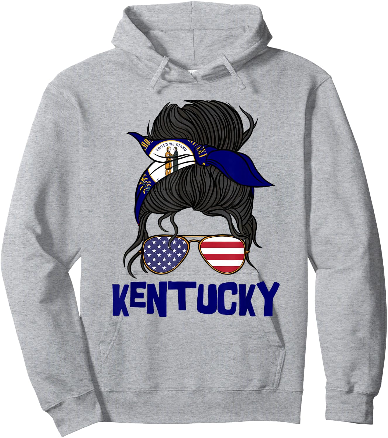 Kentucky graphic design for girls kid Kentucky toodler Hoodie - Hoodie | Ash