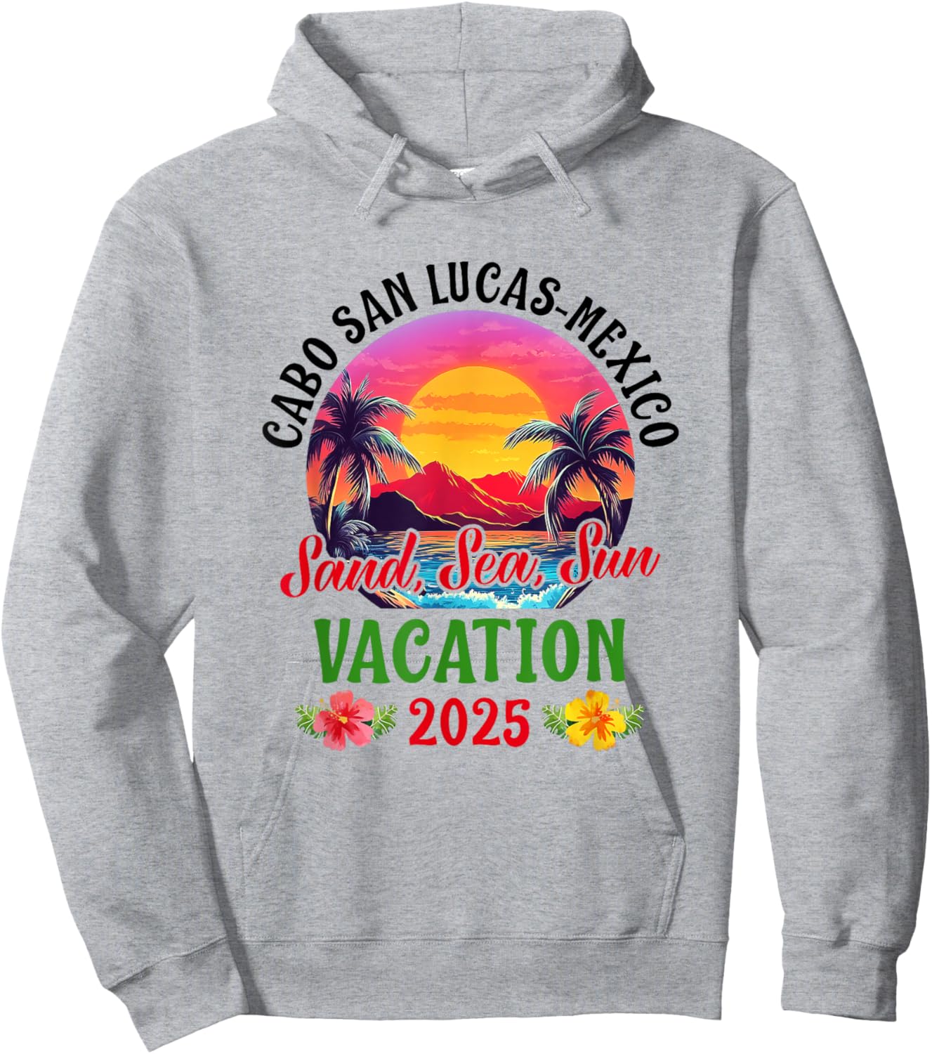 Cabo San Lucas Mexico 2025 Family Friends Vacation Hoodie - Hoodie | Ash