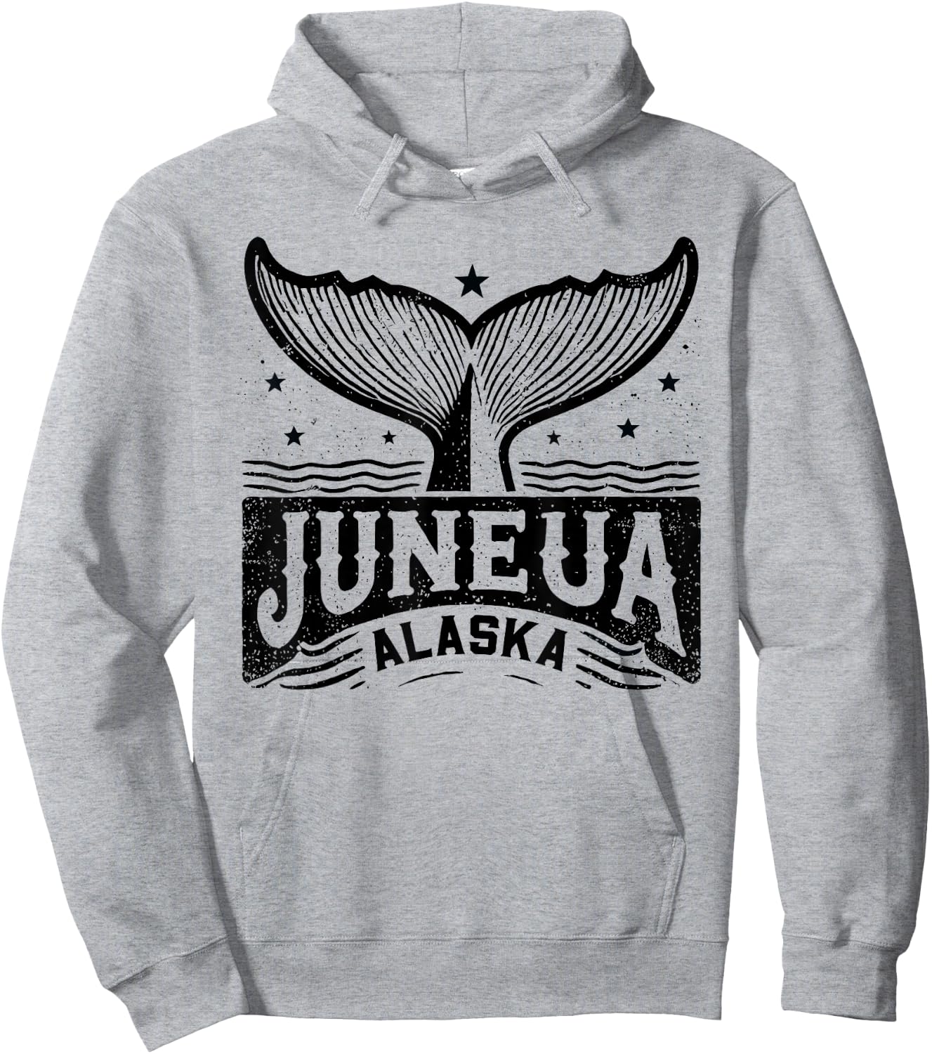 Juneau Alaska Whale Tail Wildlife Adventure Alaskan Hoodie - Hoodie | Ash