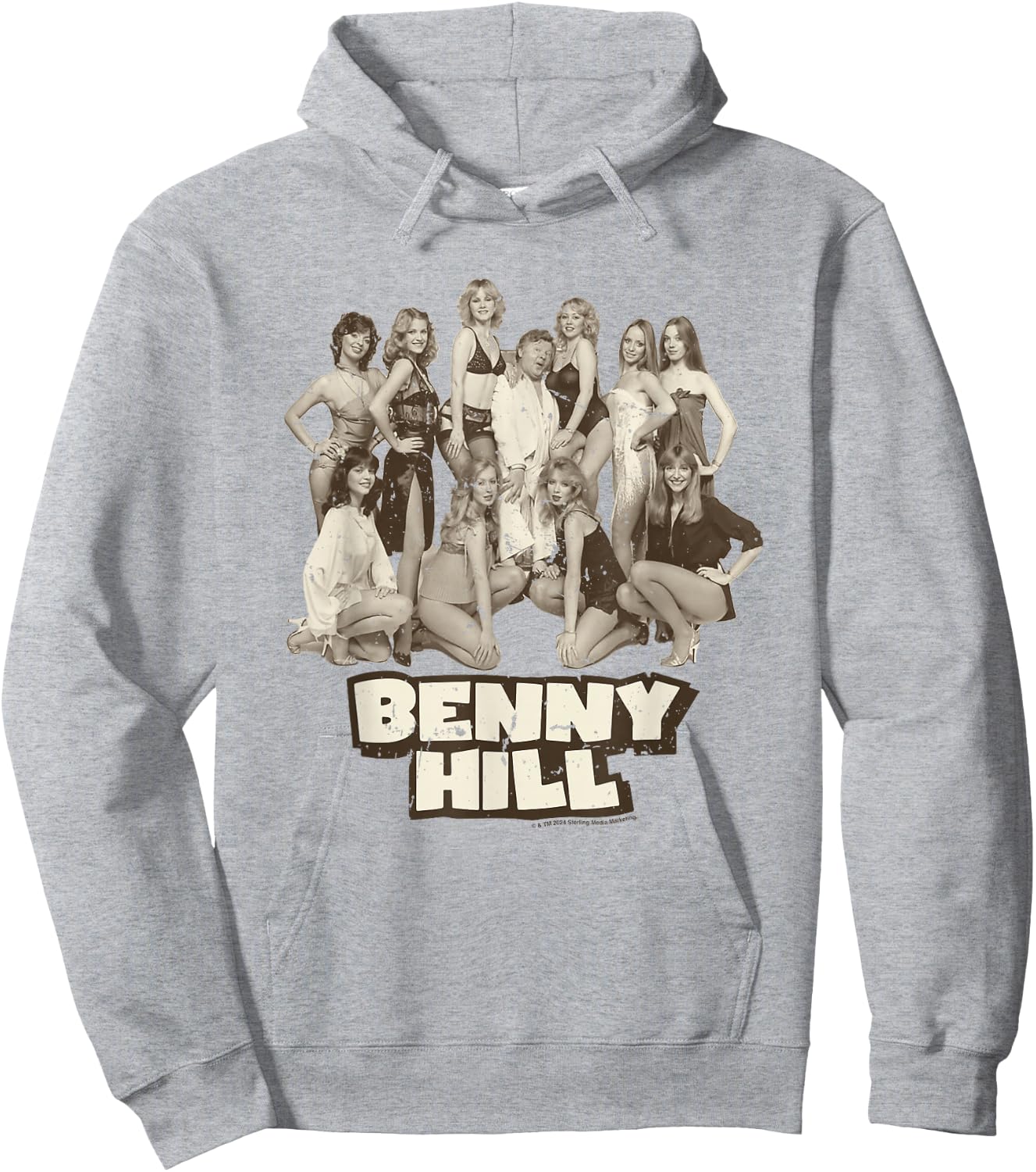 Benny Hill Show Comedian With His Hill's Angels Hoodie - Hoodie | Ash