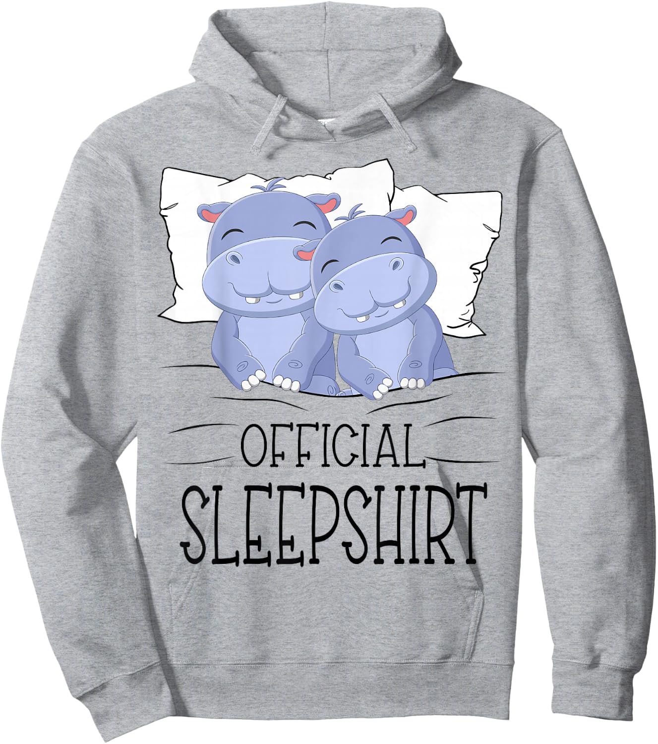 Hippo Hippopotamus Hippos Sleep Pajamas Gifts Women Hoodie - Hoodie | Ash