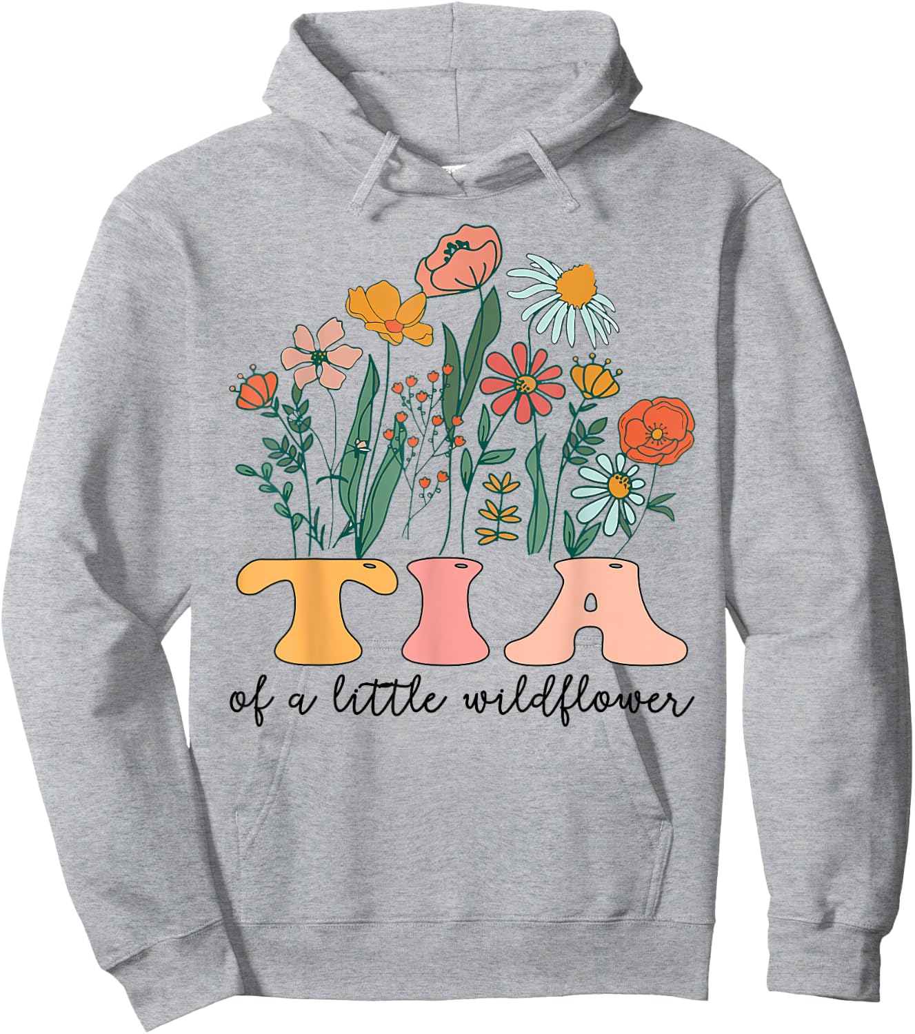 Tia Of The Little Wildflower Birthday Party Baby Shower Hoodie - Hoodie | Ash