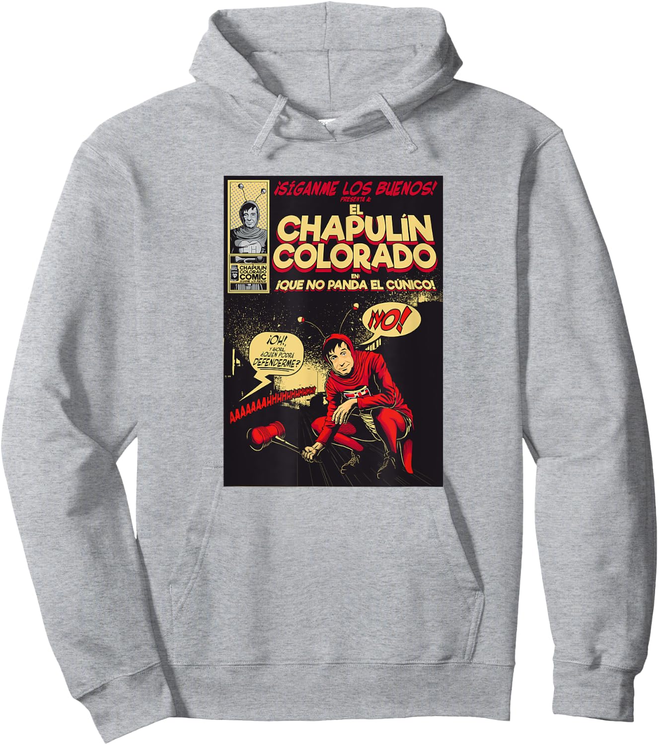 Chapulin Colorado - Fun Desings for Kids, Teen, Women & Men Hoodie - Hoodie | Ash