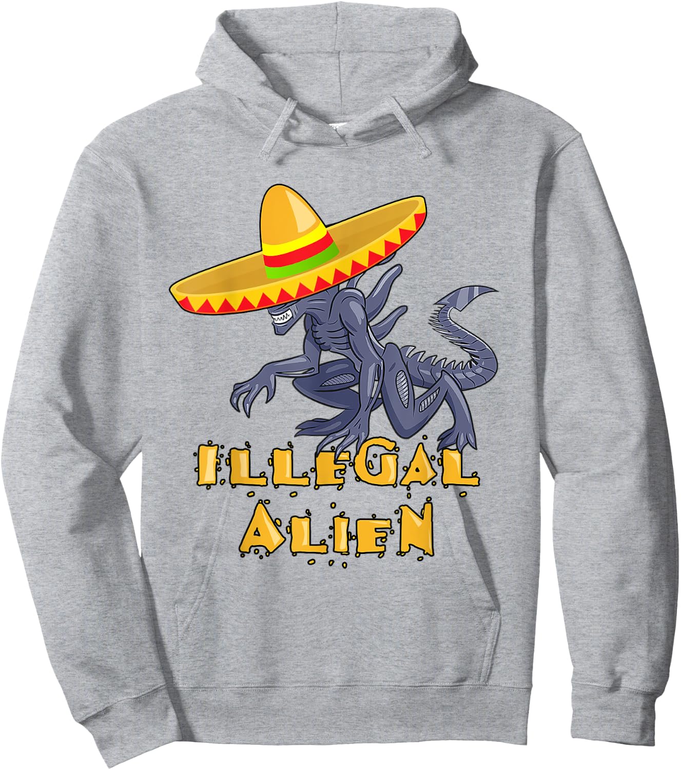 Illegal Alien Hoodie - Hoodie | Ash