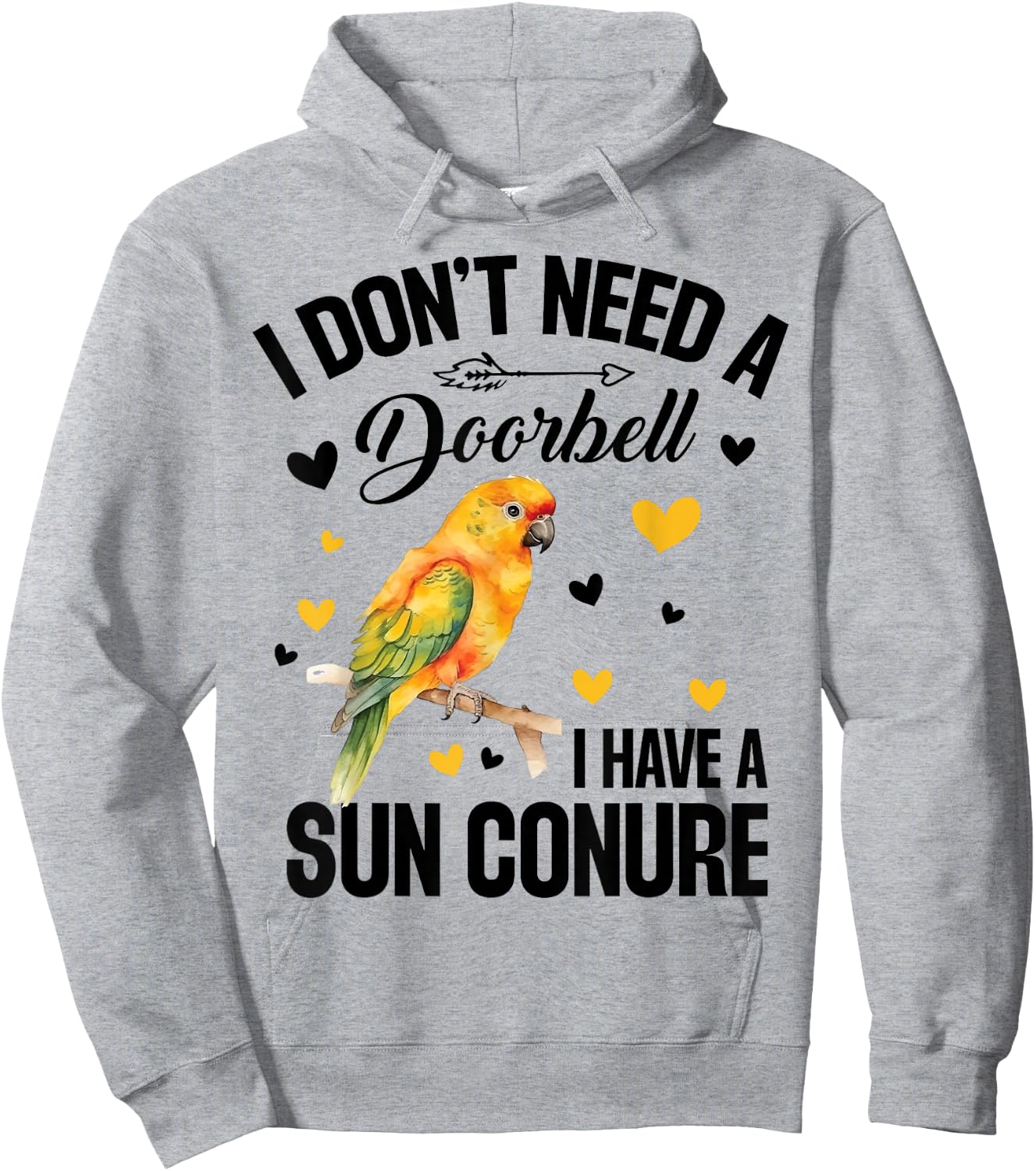 Sun Conure Nest Sunconure Sun Conure Food Sun Conures Hoodie - Hoodie | Ash
