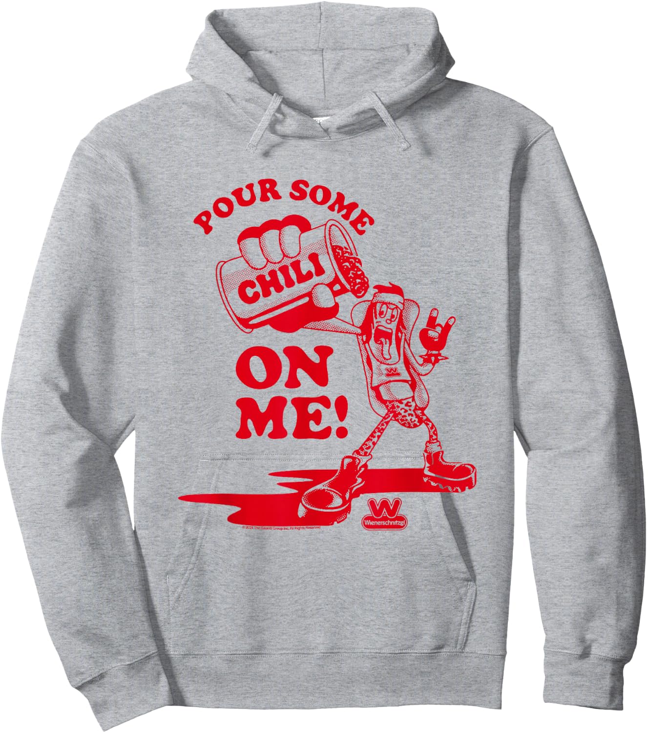 Wienerschnitzel Pour Some Chili On Me! TDO Vintage Hoodie - Hoodie | Ash