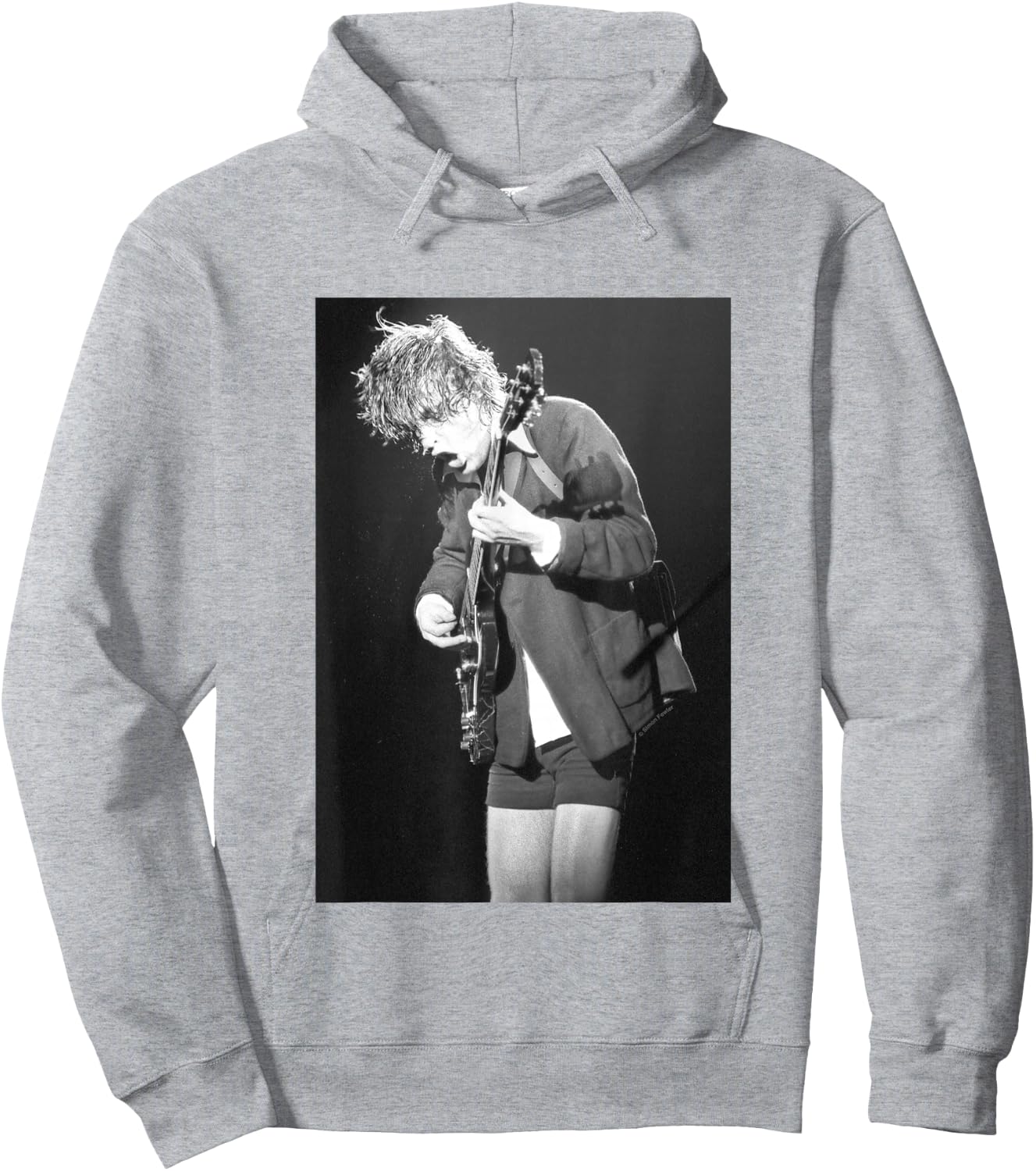 Angus Young Of ACDC Live By Simon Fowler Hoodie - Hoodie | Ash
