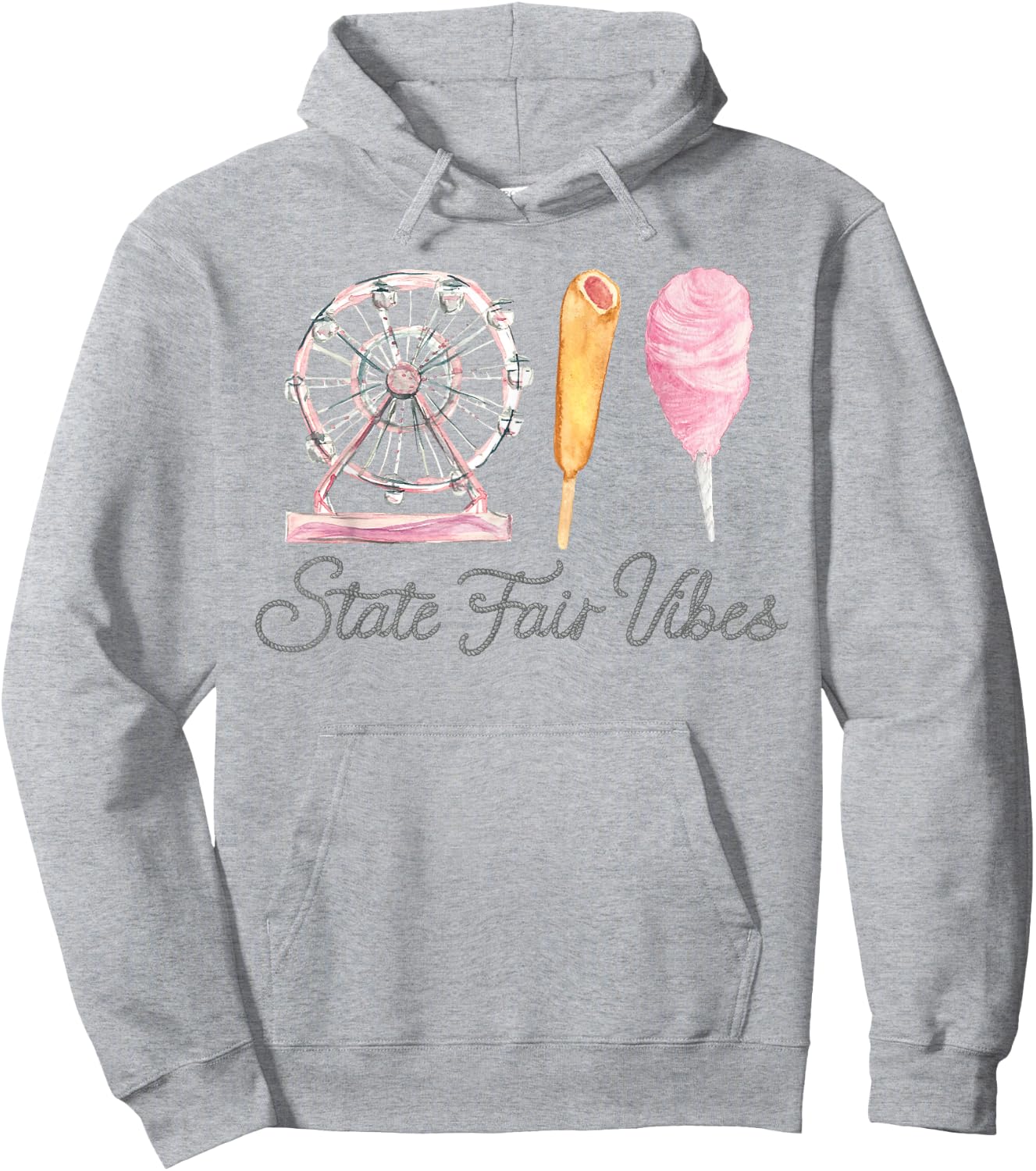 State Fair Vibes, Fair Themed Birthday, Rodeo Outfit Hoodie - Hoodie | Ash