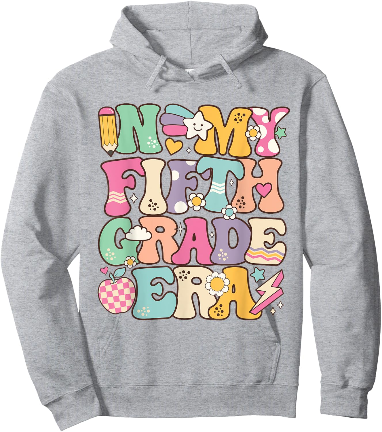 In My Fifth Grade Era Girl Back To School 5th Grade Teacher Hoodie - Hoodie | Ash