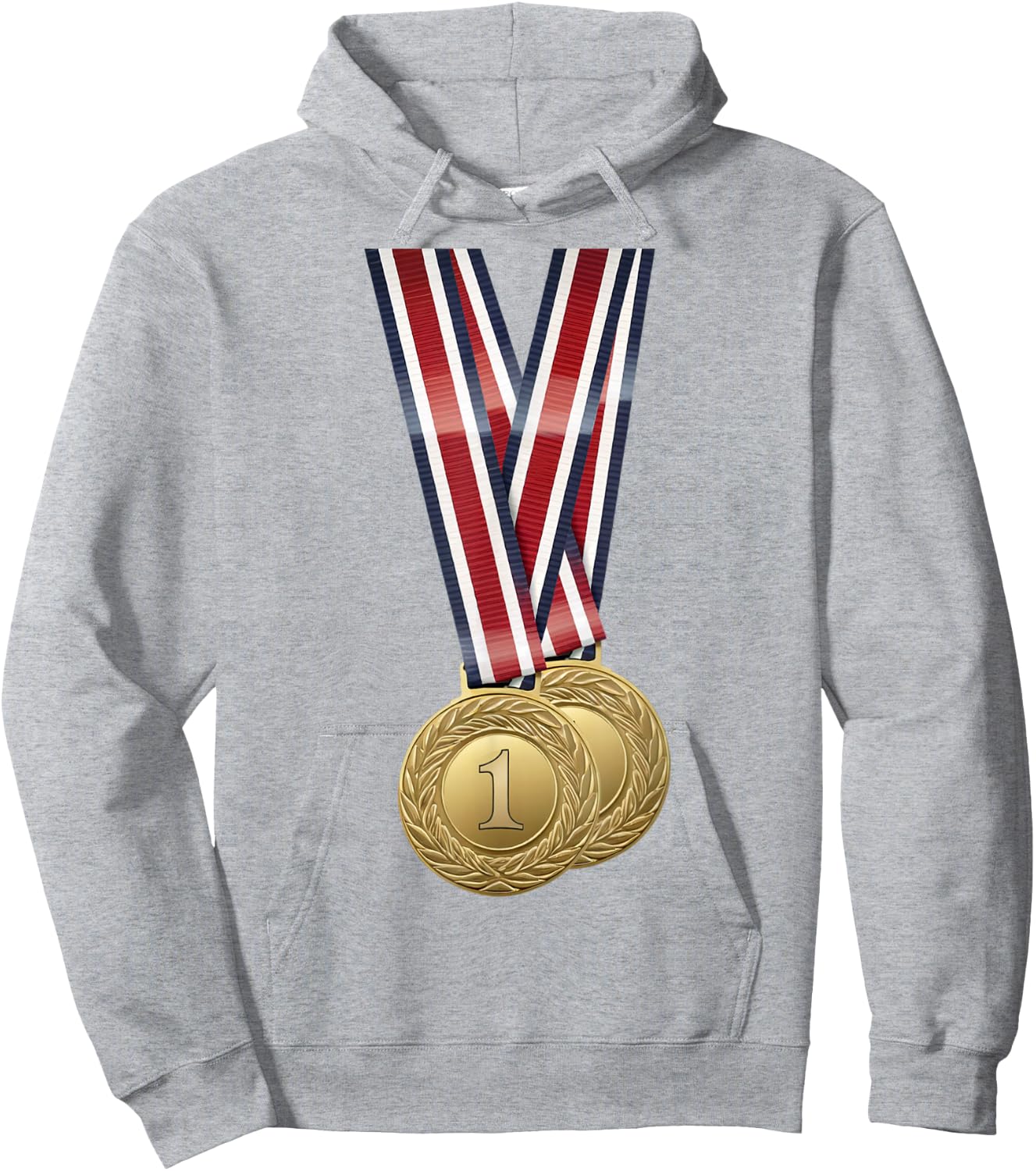 USA Sports Shirt Medal for Winners Champions USA Gifts Hoodie - Hoodie | Ash