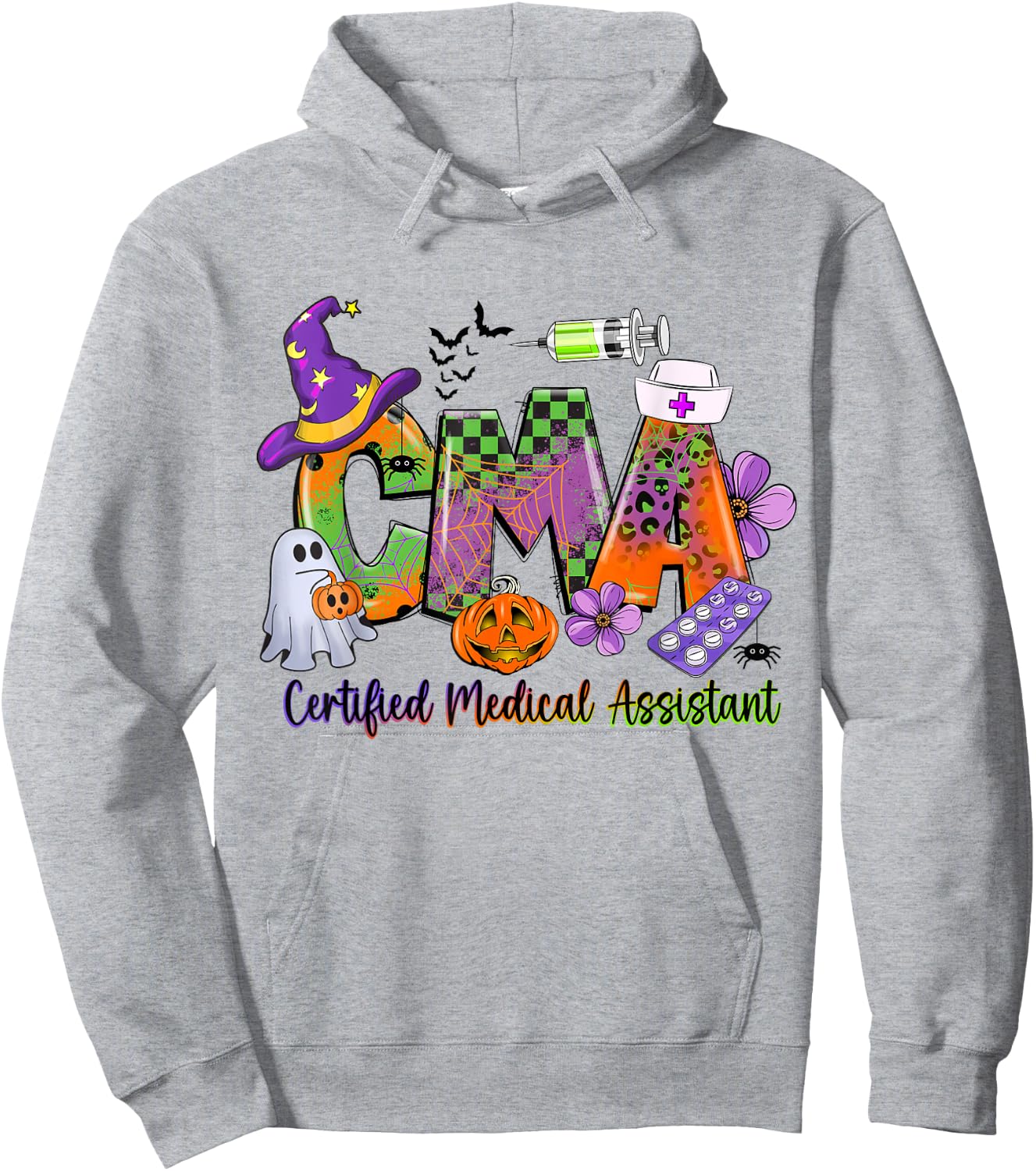 CMA Certification Medical Assistant Halloween Costumes Hoodie - Hoodie | Ash