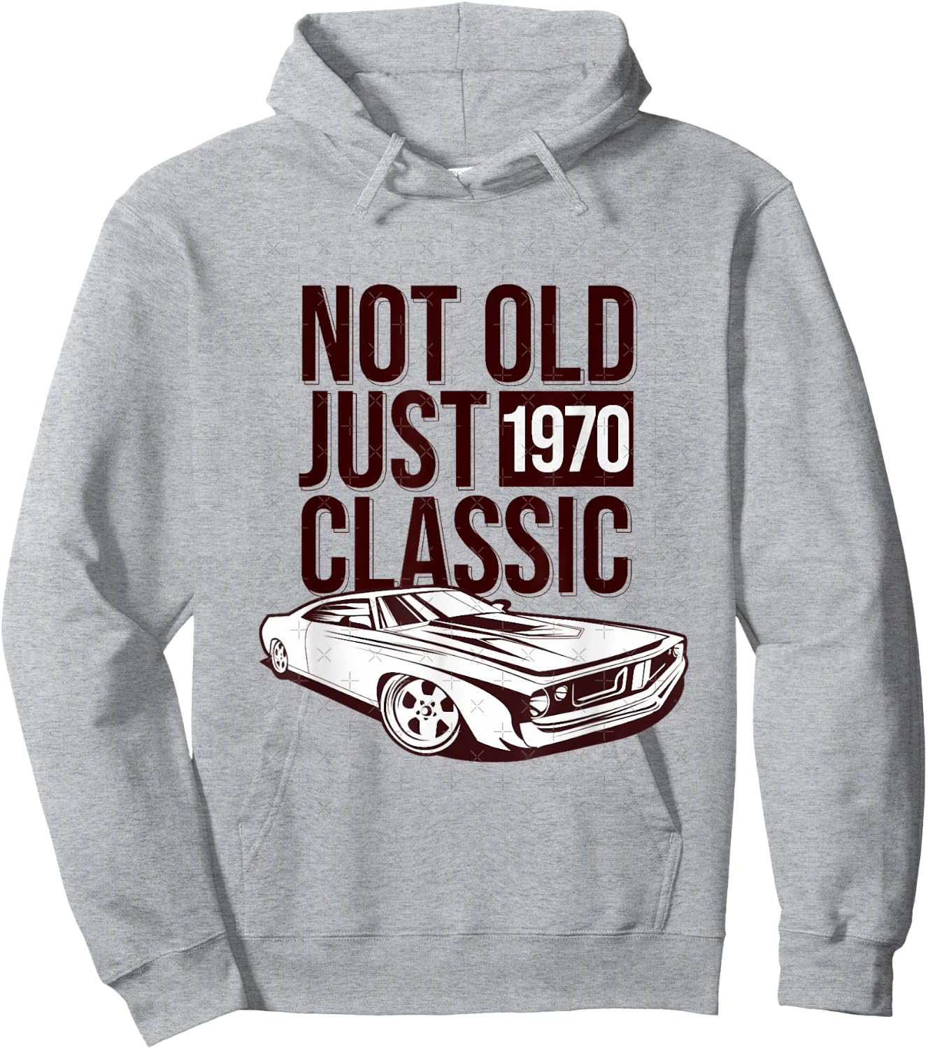 1970 Cuda Plymouth Barracuda Not Old Just Classic Car Hoodie - Hoodie | Ash