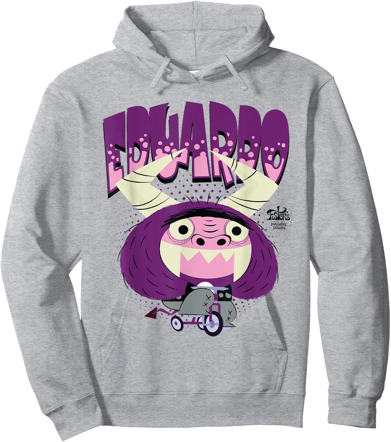 Foster's Home for Imaginary Friends Eduardo Biking Hoodie - Hoodie | Ash