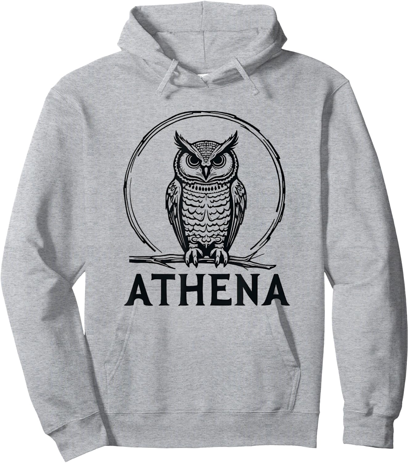 Athena Owl Symbol Greek Goddess Athena Hoodie - Hoodie | Ash