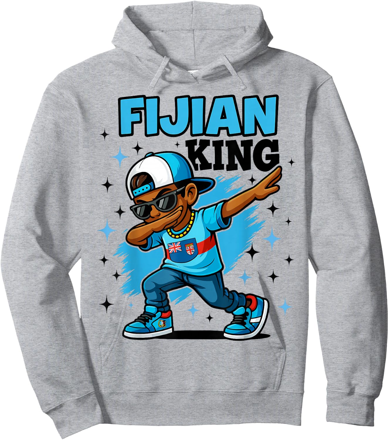 Fijian Pride Dab Style for Cool Island Boys Kids Hoodie - Hoodie | Ash