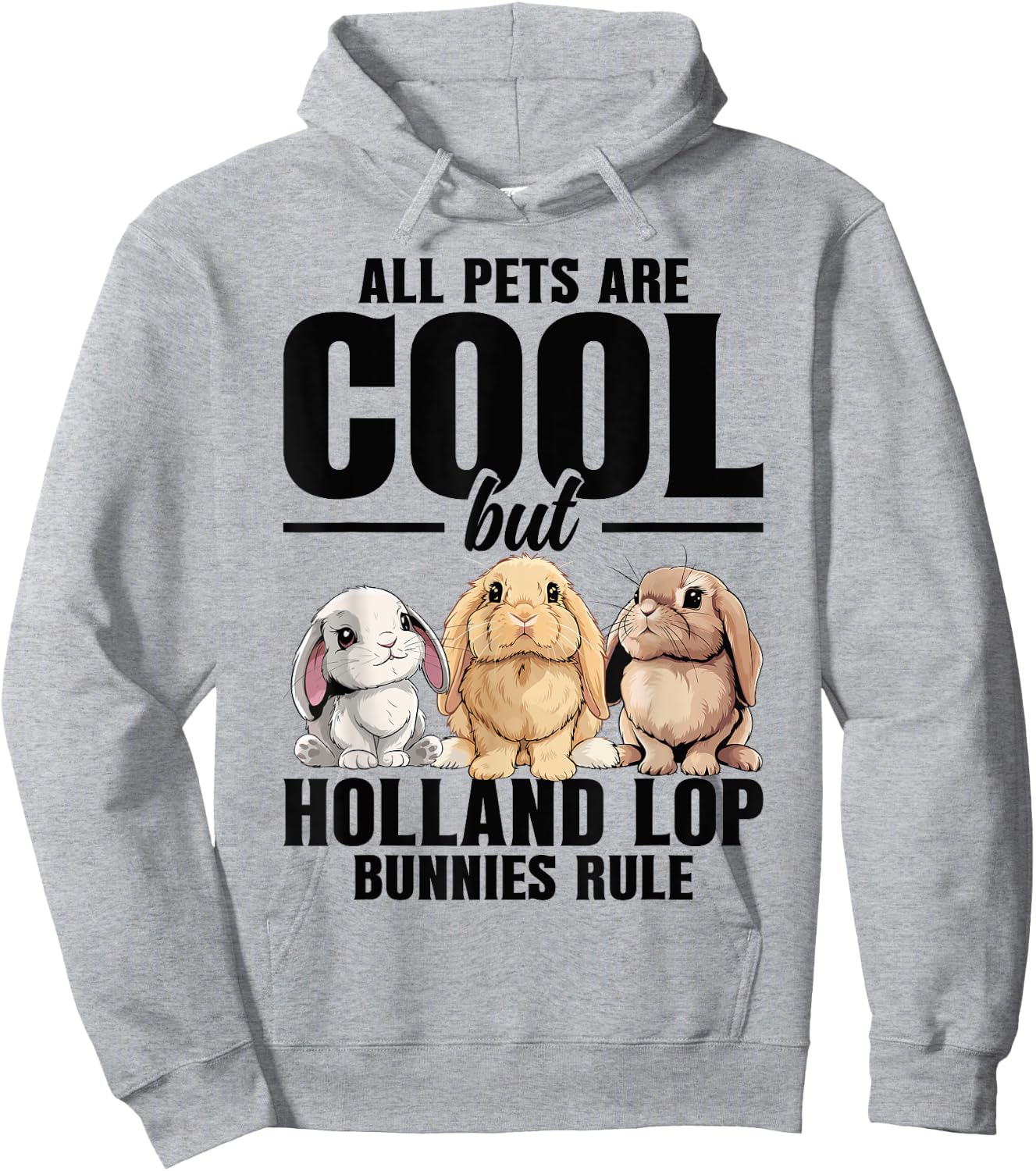 Holland Lop Bunny Costume Bunny Food Holland Lop Bunny Hoodie - Hoodie | Ash