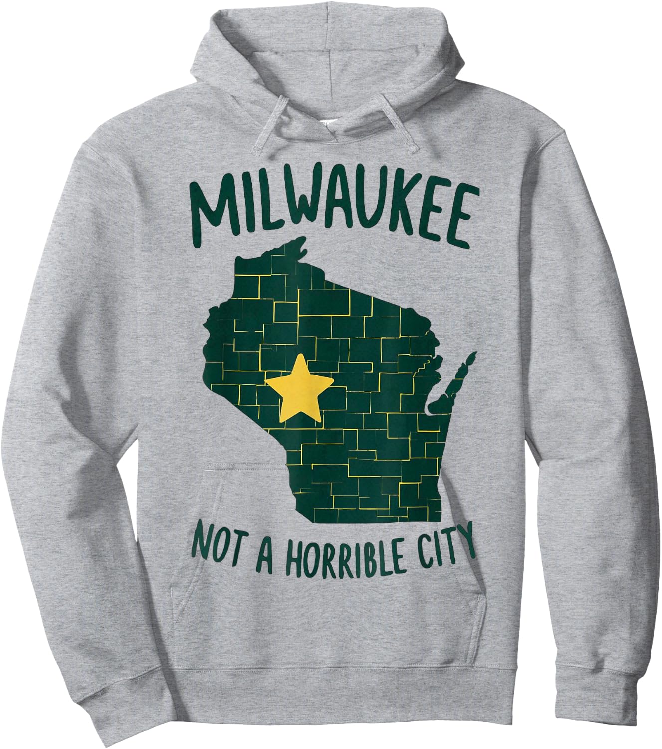 Not A Horrible City Milwaukee Hoodie - Hoodie | Ash