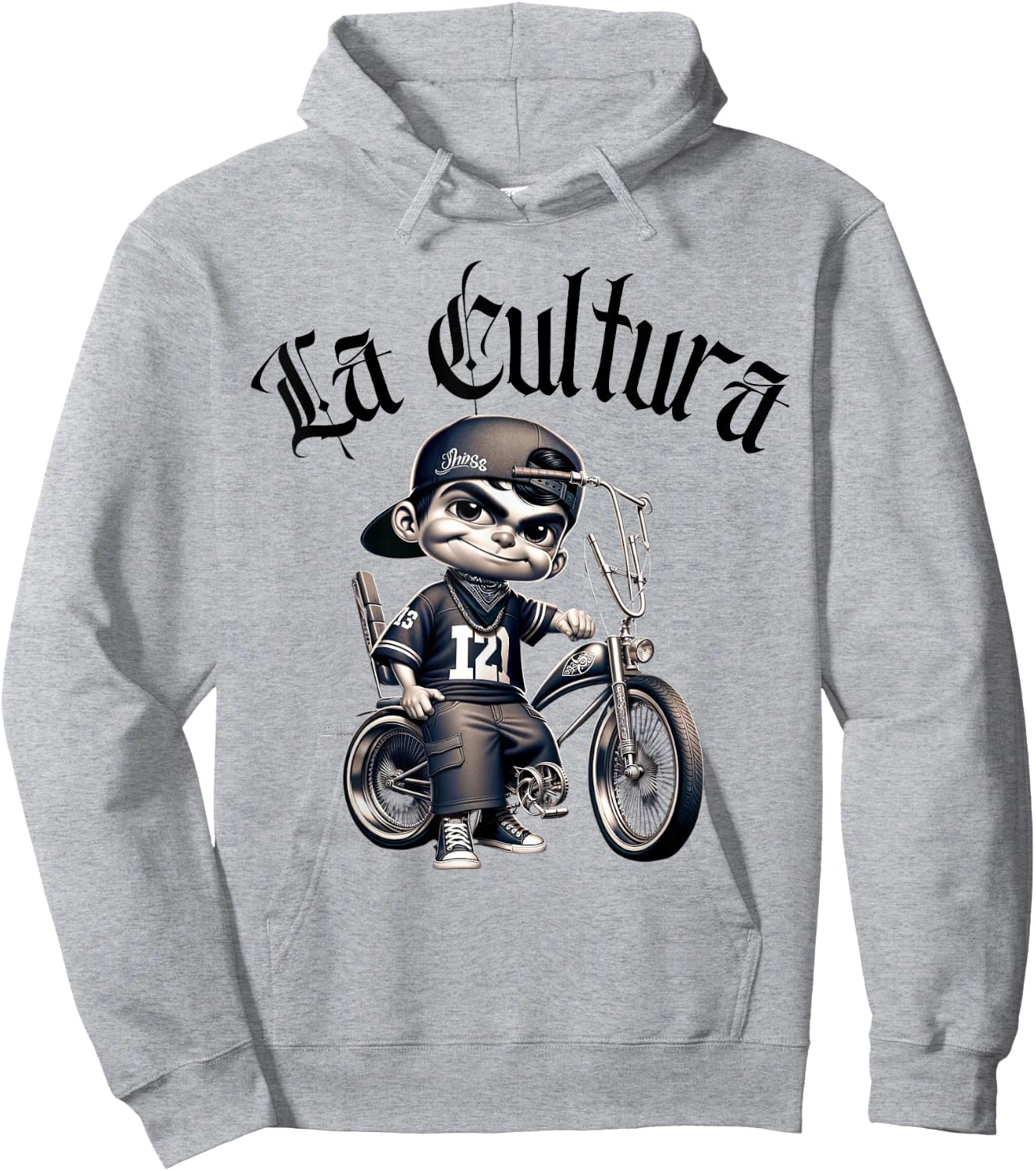 Chicano Mexican Hispanic Bike Show Lowrider Bike La Cultura Hoodie - Hoodie | Ash