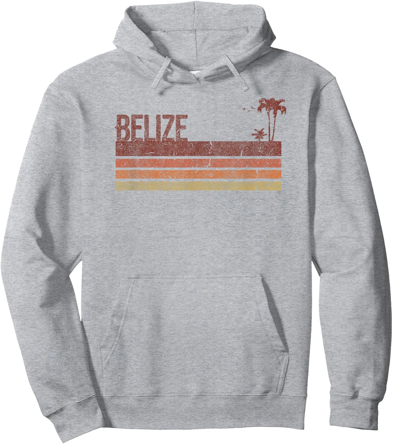 Belize Vintage 70s 80s Vacation Hoodie - Hoodie | Ash