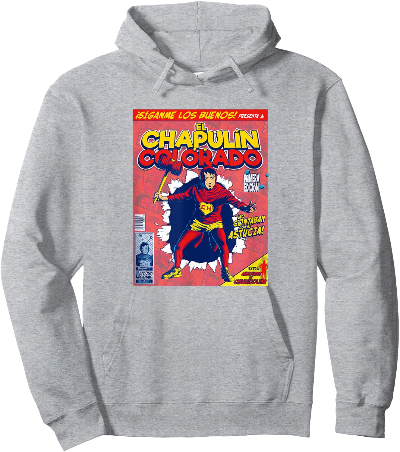 Chapulin Colorado - Fun Desings for Kids, Teen, Women & Men Hoodie - Hoodie | Ash