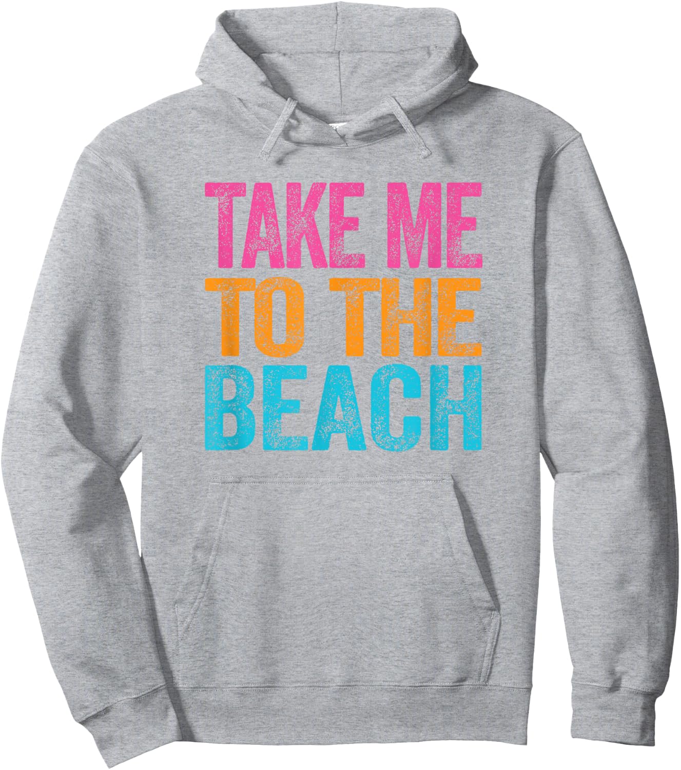 Take Me to the Beach Funny Vacation Quote Girls Retro Hoodie - Hoodie | Ash