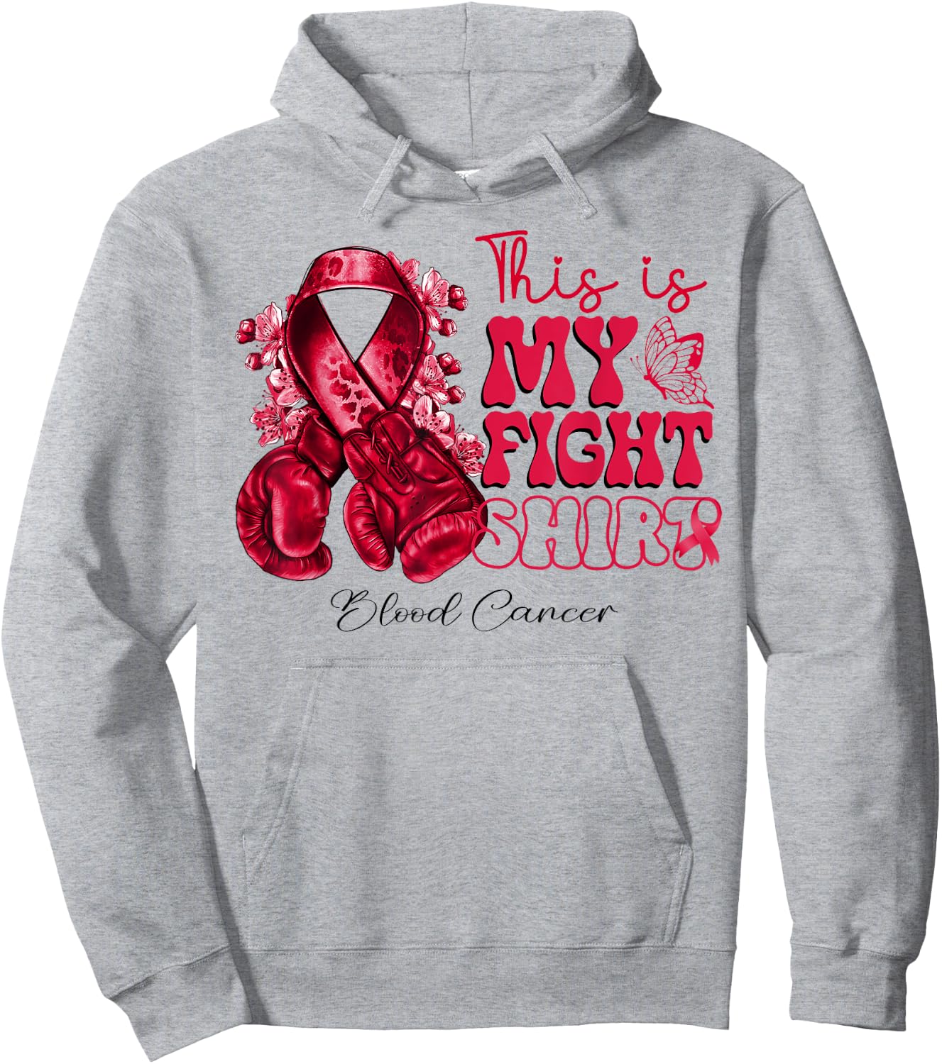 This Is My Fight Blood Cancer Blood Cancer Warrior Hoodie - Hoodie | Ash