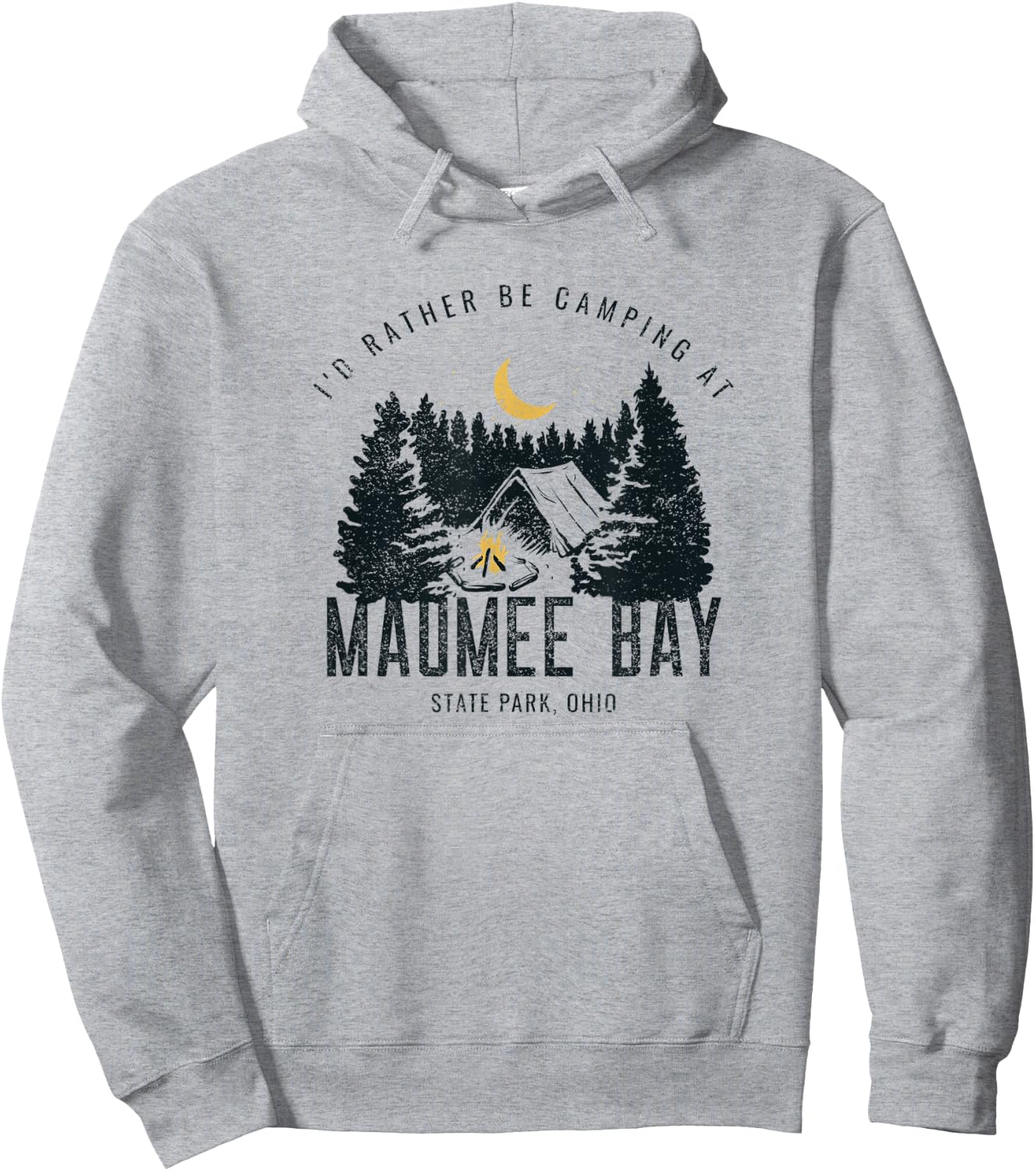Maumee Bay State Park Ohio Rather Be Camping Outdoors Hoodie - Hoodie | Ash