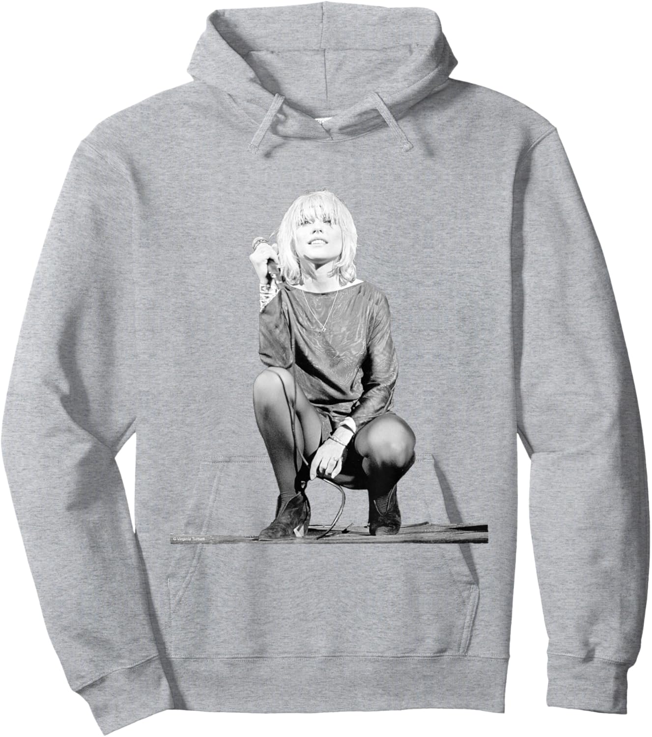 Blondie Singer Debbie Harry On Stage By Virginia Turbett Hoodie - Hoodie | Ash