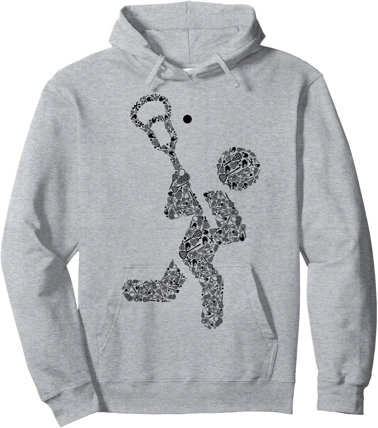Icon Lacrosse Player Shirt | Lacrosse Coach Shirt | Lacrosse Hoodie - Hoodie | Ash