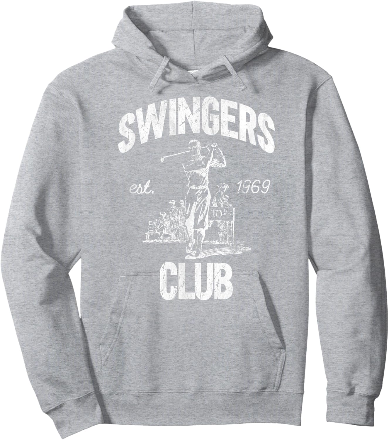 Swingers Club golf clubs funny golf Sarcastic Golfing men Hoodie - Hoodie | Ash