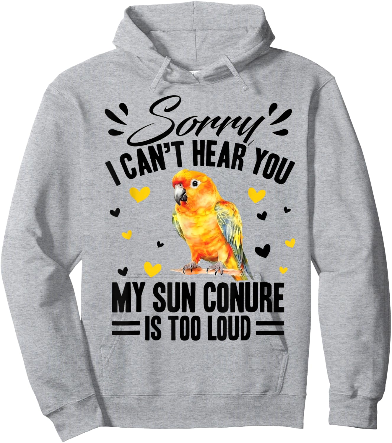 Sun Conure Bath Sunconure Sun Conure Food Sun Conures Hoodie - Hoodie | Ash