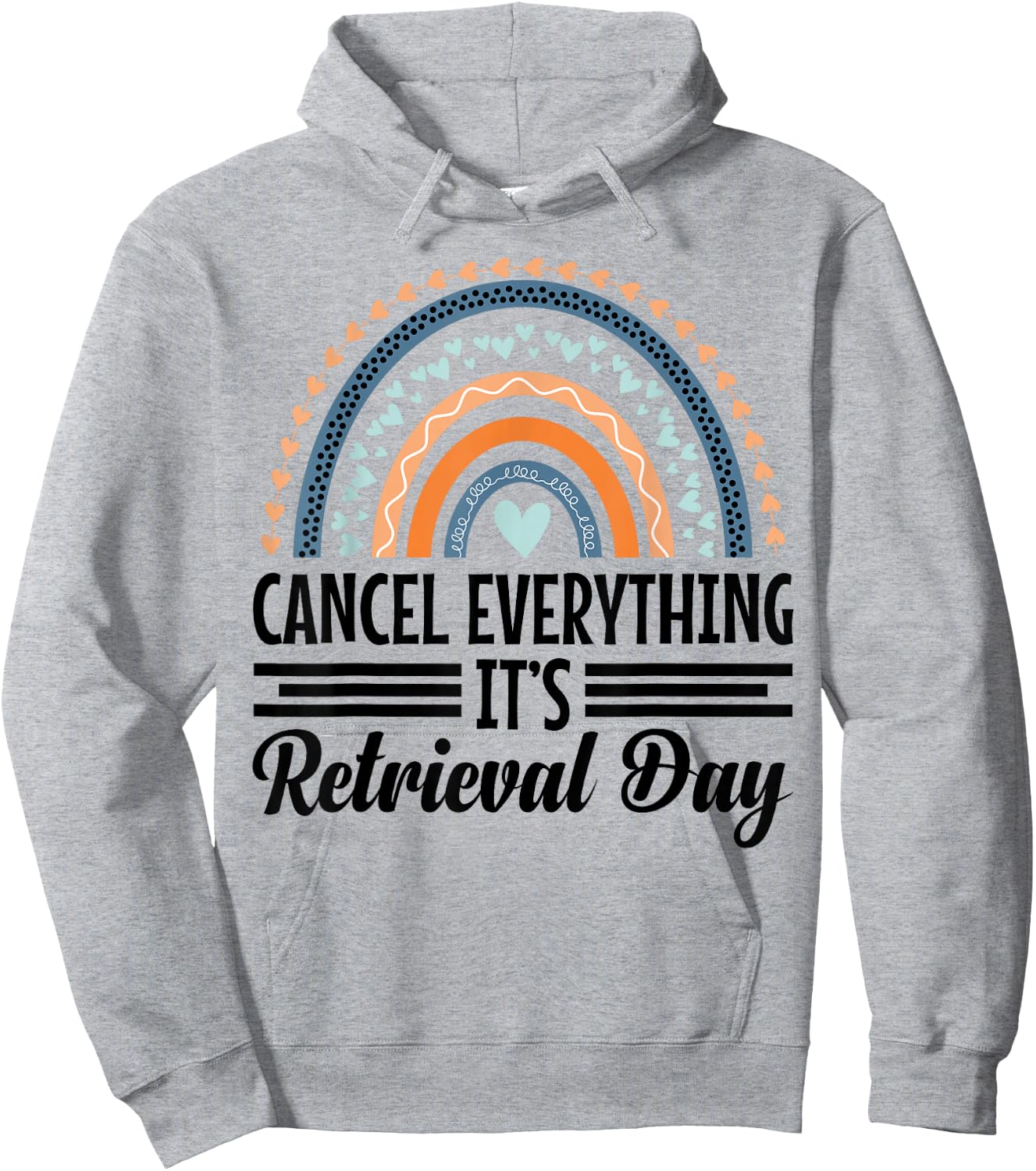 IVF Must Haves Infertility Awareness IVF Retrieval Day Hoodie - Hoodie | Ash
