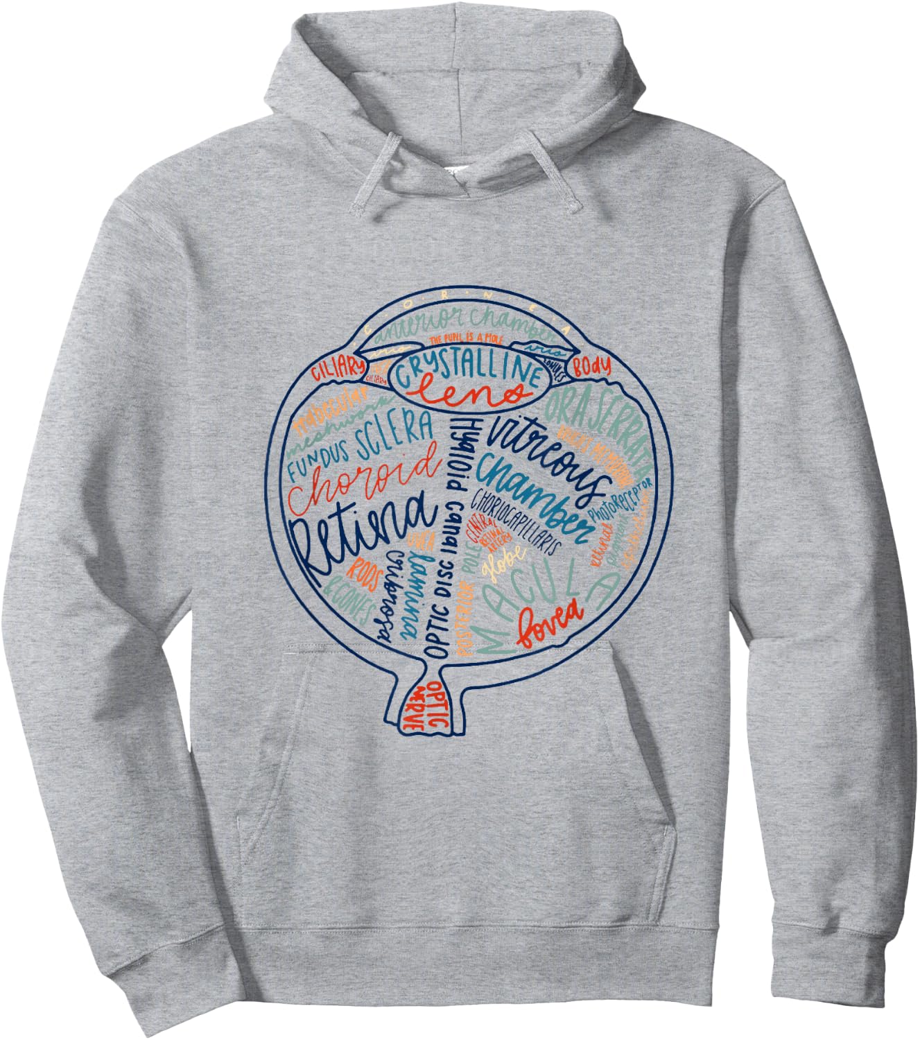 Eyes Anatomy Optometry Future Optometrist Optical Gift Hoodie - Hoodie | Ash