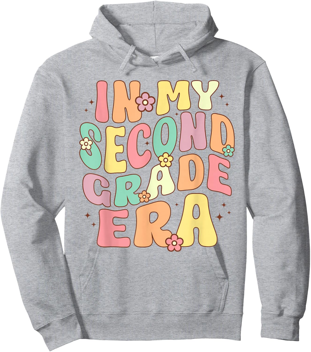 In My Second Grade Era 2nd Grade Groovy Back to School Hoodie - Hoodie | Ash