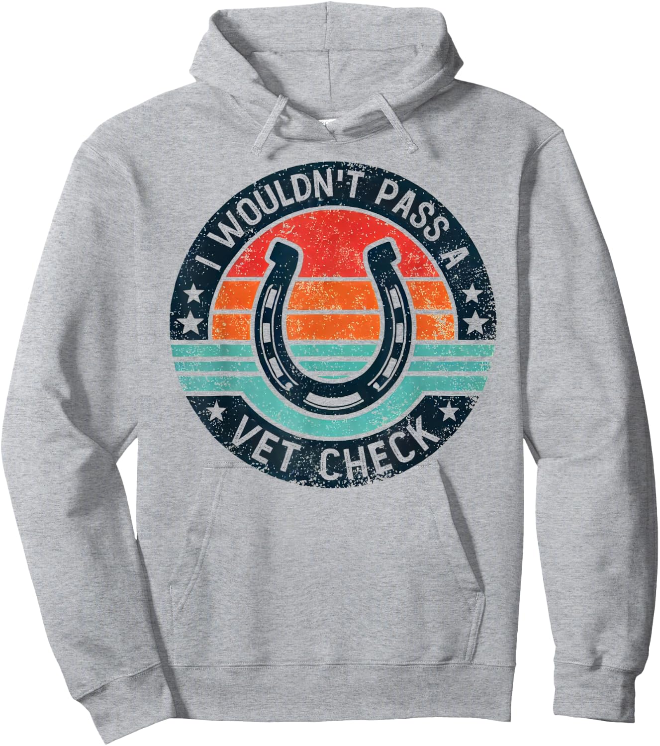 I Wouldn't Pass A Vet Check Horseback Riding Men Women Hoodie - Hoodie | Ash