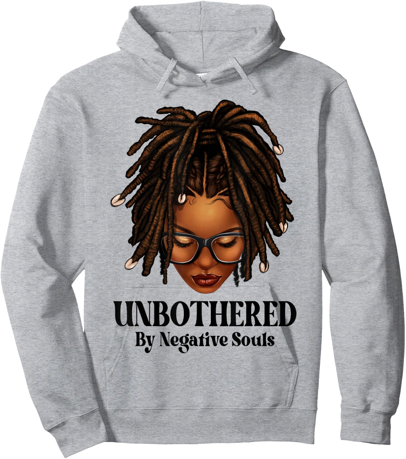 Unbothered Dreadlocks Loc'd Hair Sassy Girls Black Women Hoodie - Hoodie | Ash