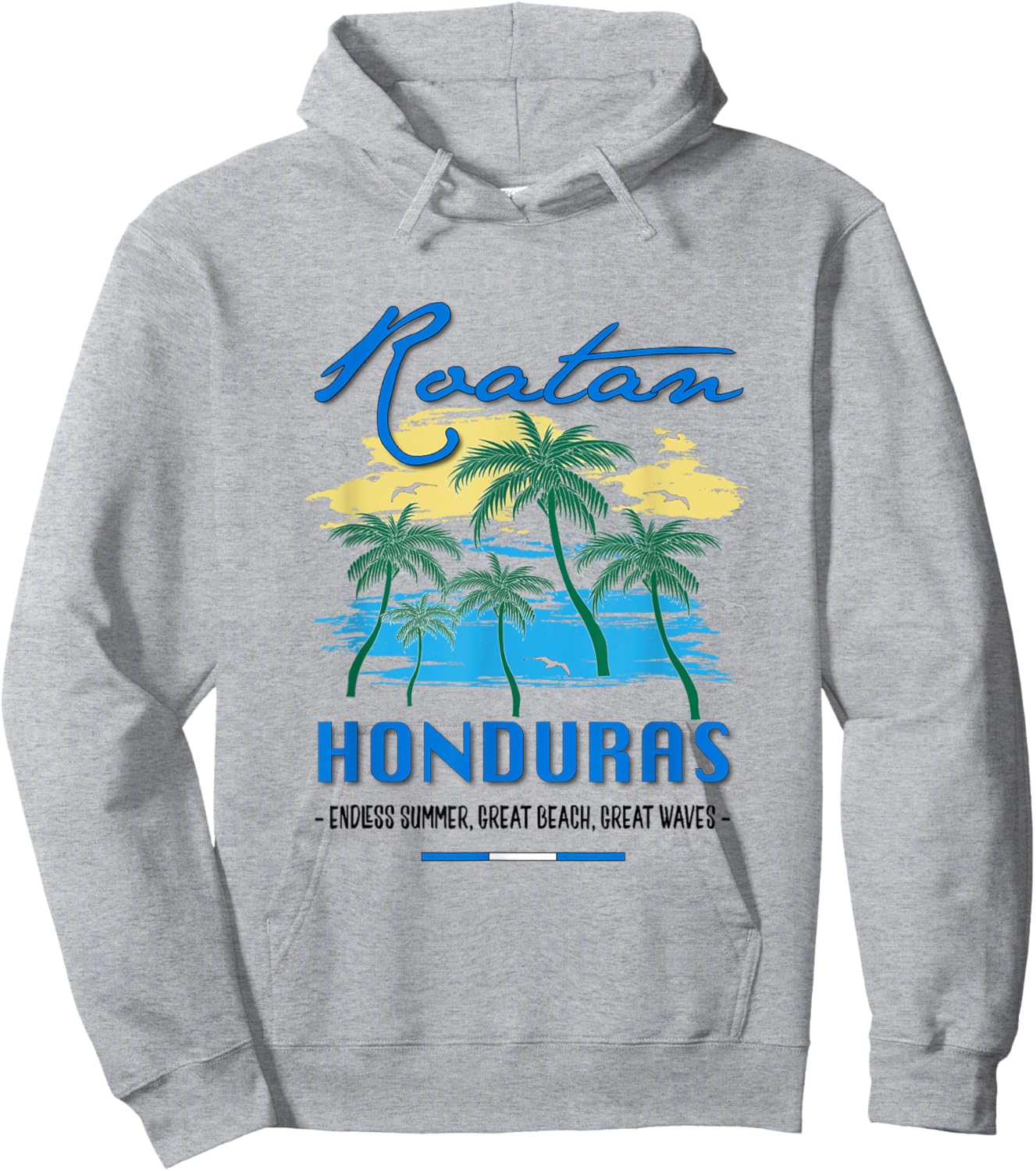 Roatan Honduras Travel Souvenirs Fish Gifts Shirt Hoodie - Hoodie | Ash