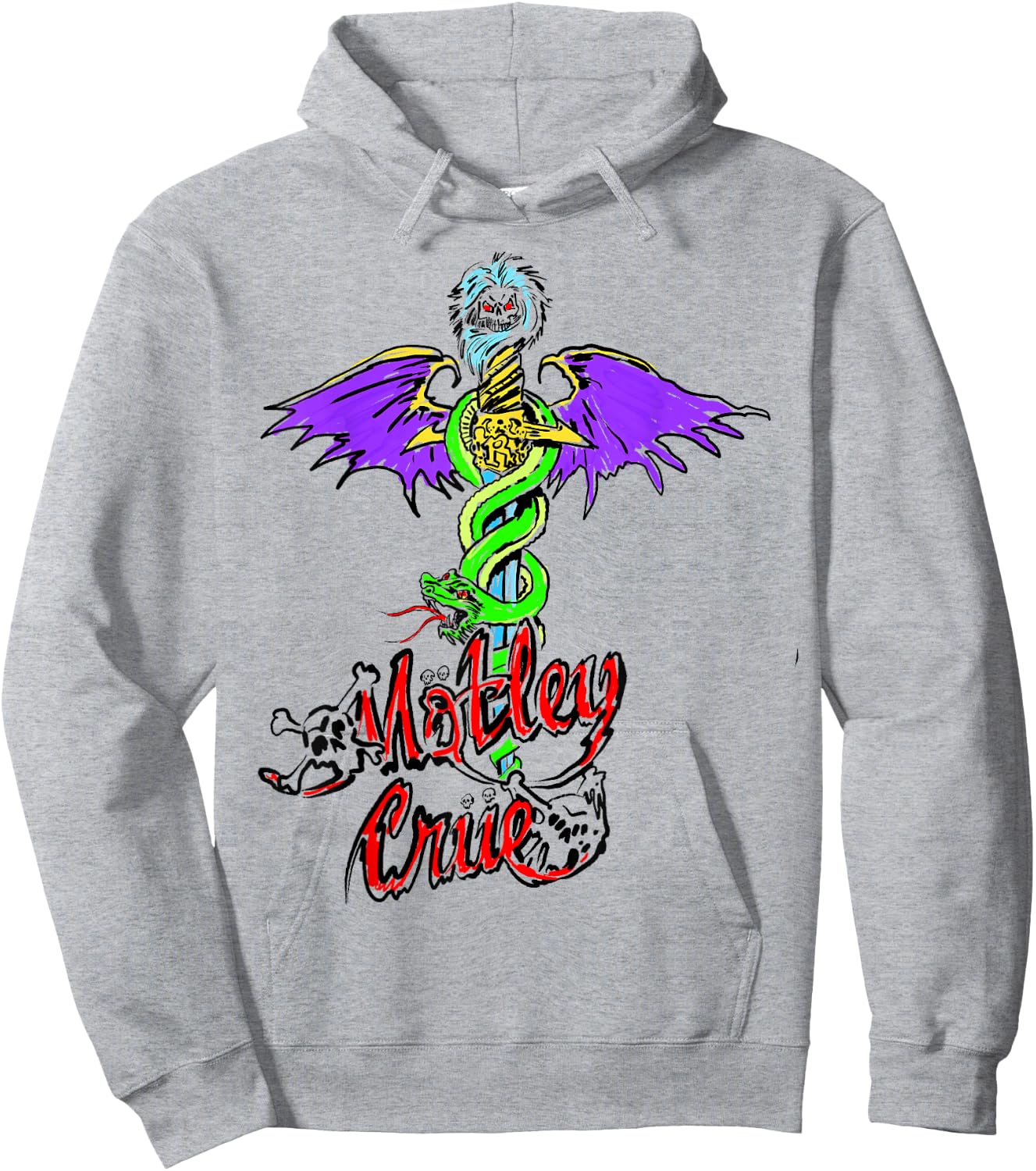 Mötley Crüe – Feel Good Doodle Hoodie - Hoodie | Ash