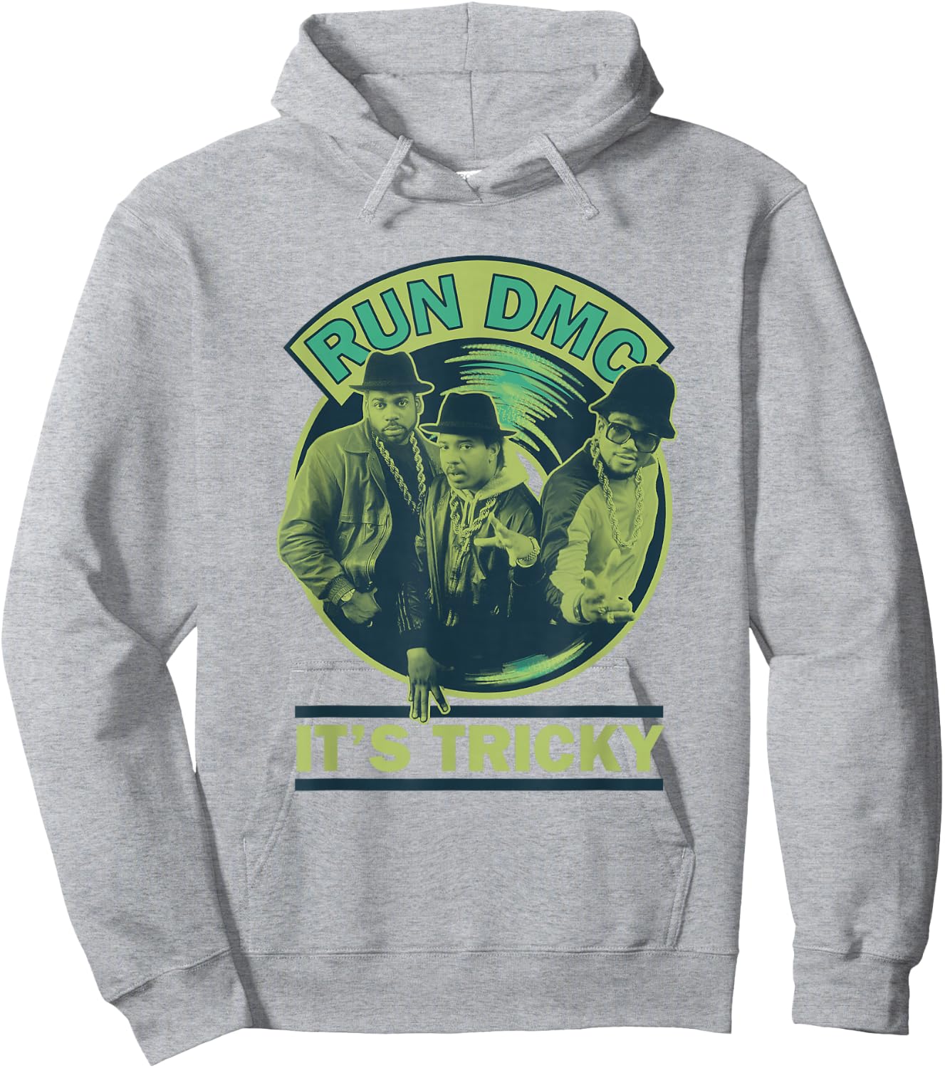 Run DMC It's Tricky Green Hoodie - Hoodie | Ash