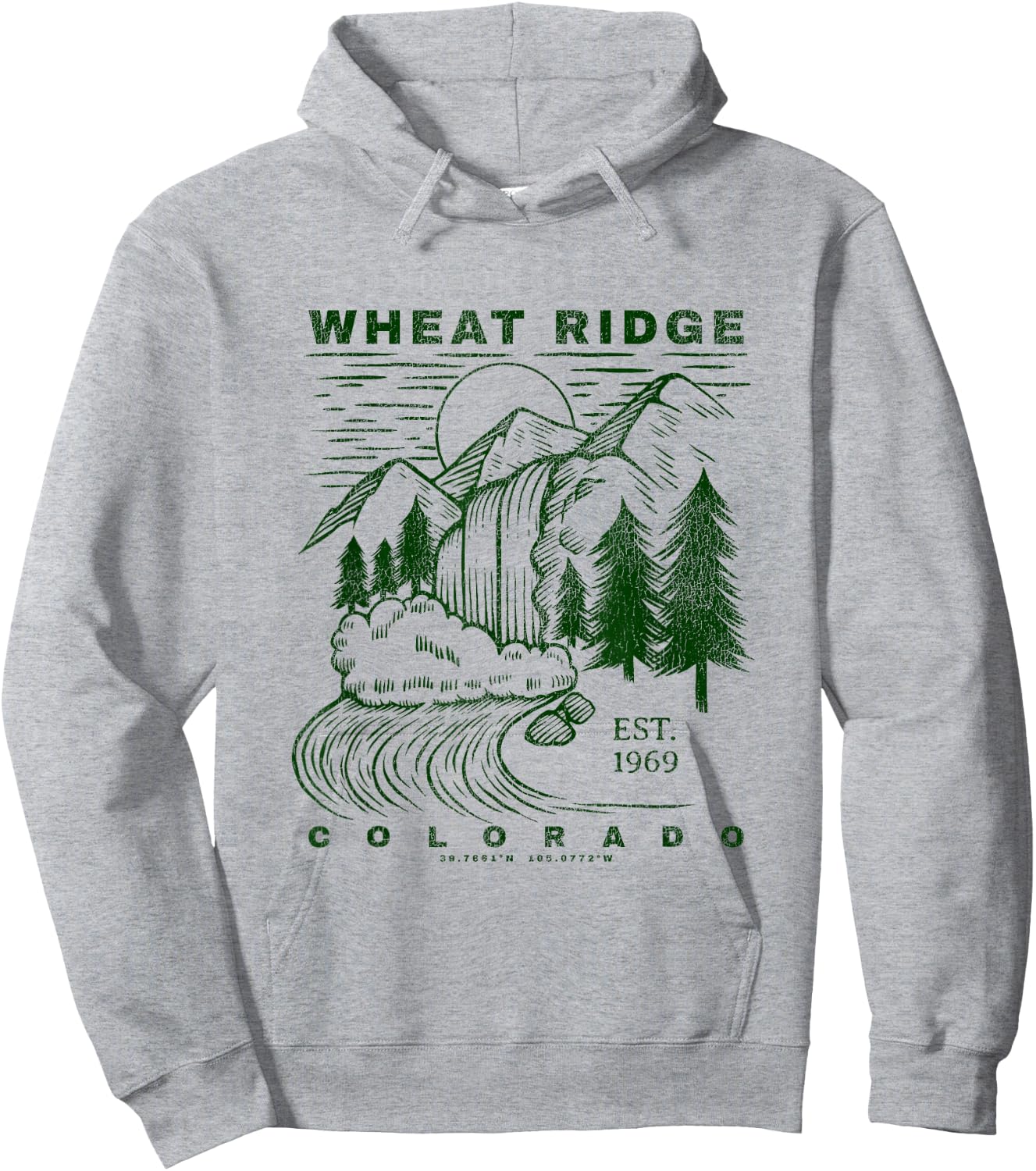 Wheat Ridge Colorado Neat Travel Souvenir Rustic Wheat Ridge Hoodie - Hoodie | Ash