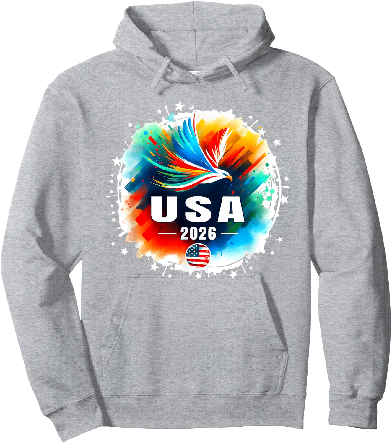 USA 2026 Go United States Sport USA Team 2026 USA Hoodie - Hoodie | Ash
