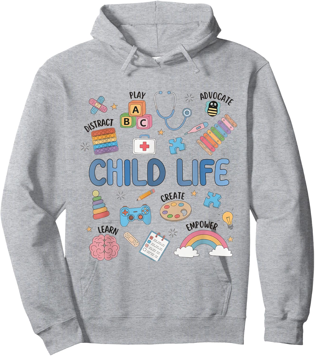 Child Life Specialist Cute CLS CCLS Child Life Intern Hoodie - Hoodie | Ash