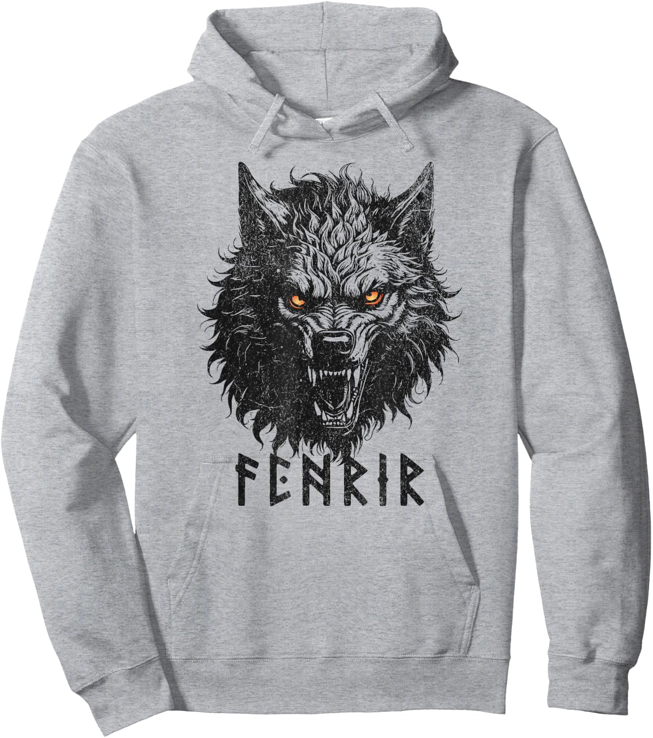 Fenrir Wolf Of Odin Old Norse Mythology Viking Celtic Fenris Hoodie - Hoodie | Ash