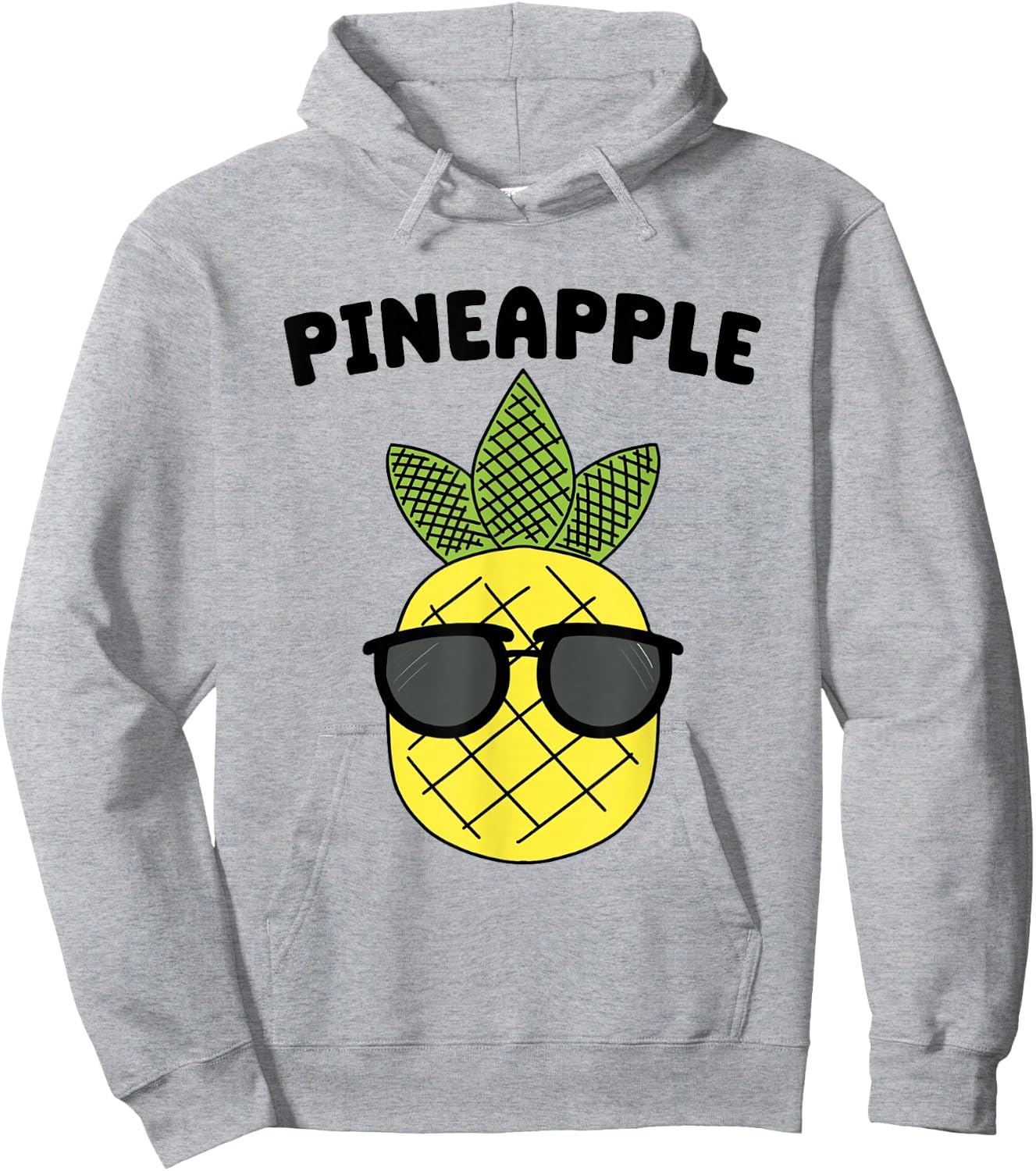 Kids Pineapple Shirt For Boys Or Girls | Cute Pineapple Gift Hoodie - Hoodie | Ash