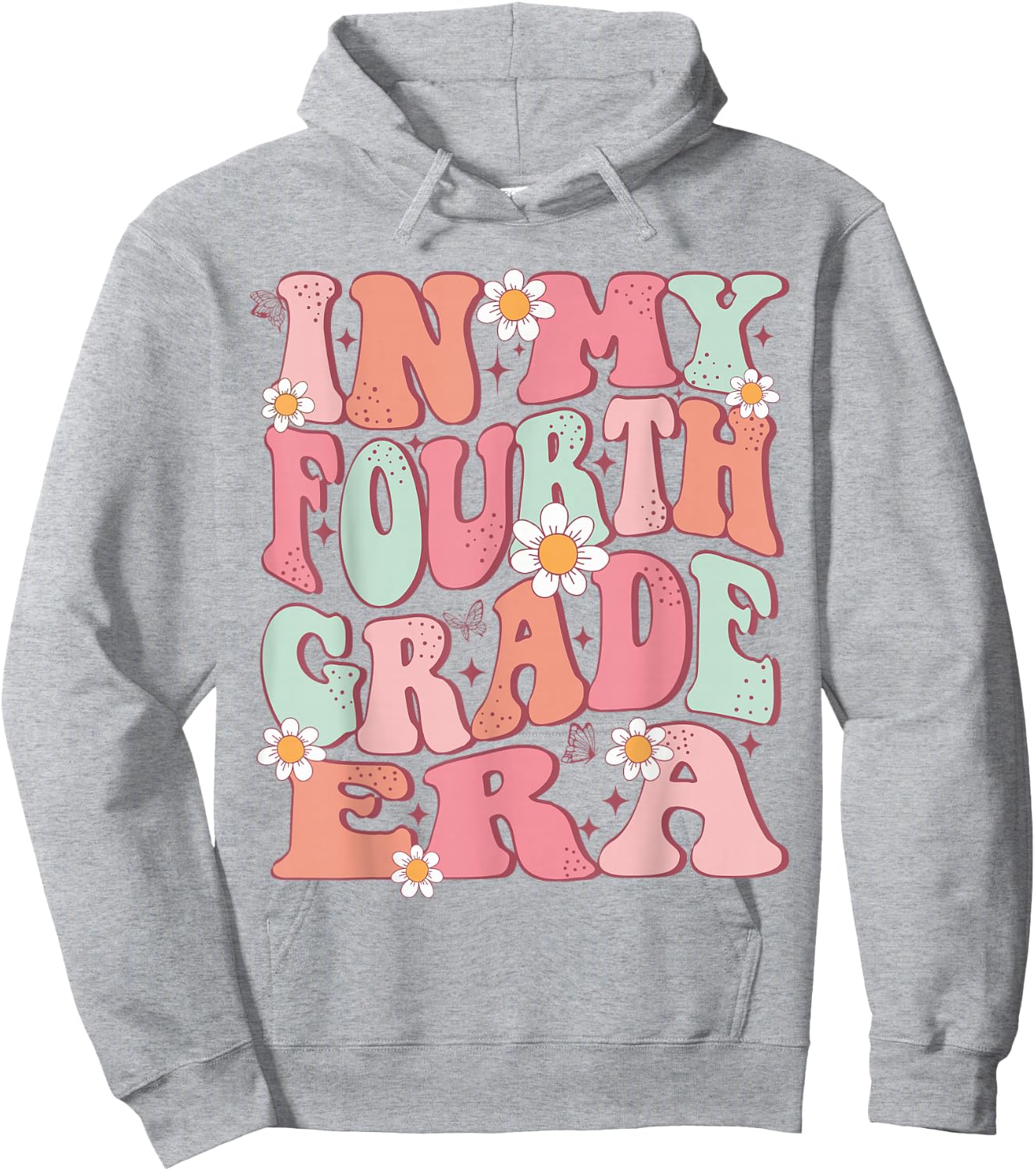 In My Fourth Grade Era Girl Back To School 4th Grade Era Hoodie - Hoodie | Ash