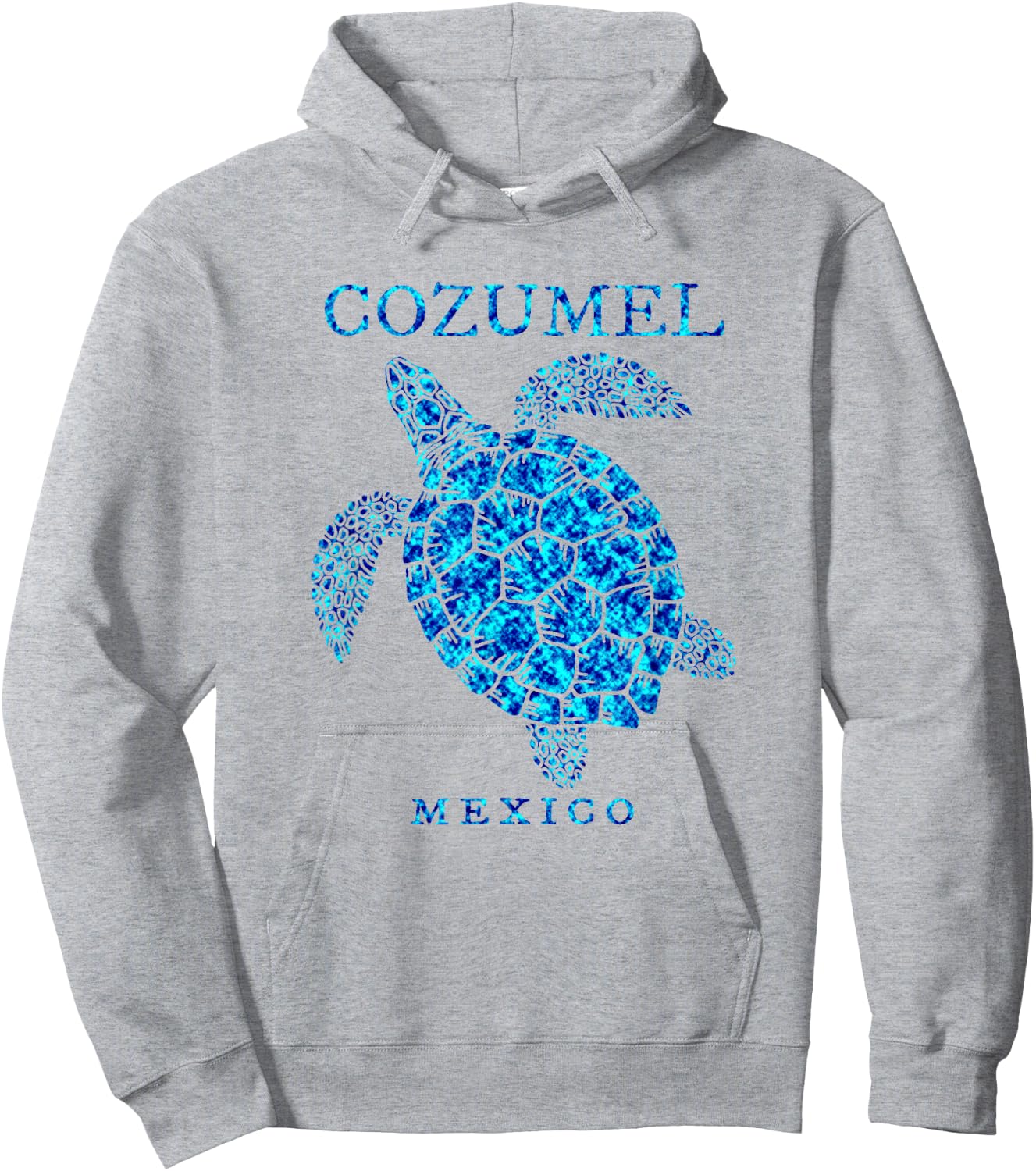 Cozumel Mexico Sea Turtle Boys Girls Souvenir 2024 Vacation Hoodie - Hoodie | Ash