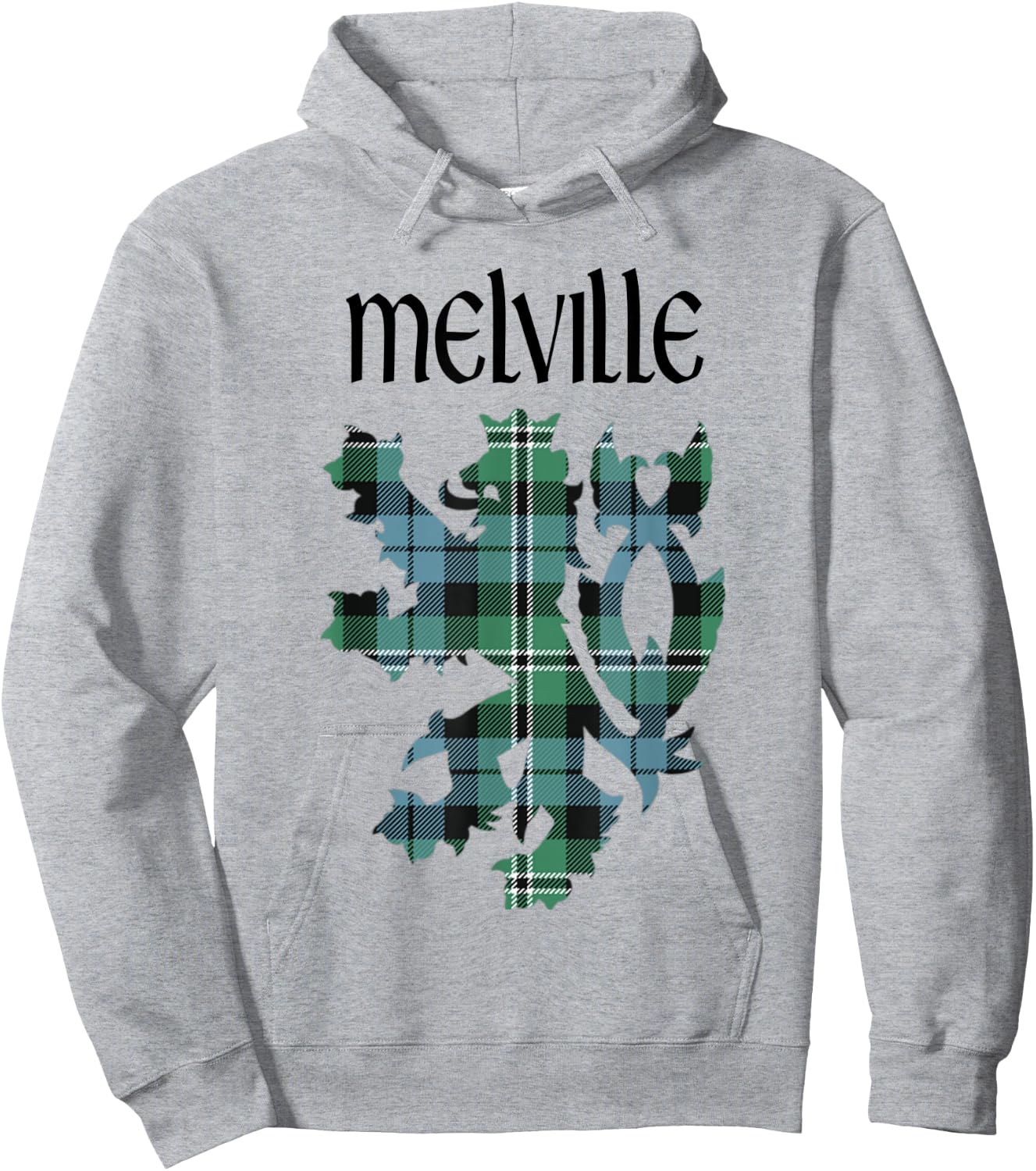 Clan Melville Tartan Scottish Family Name Scotland Pride Hoodie - Hoodie | Ash