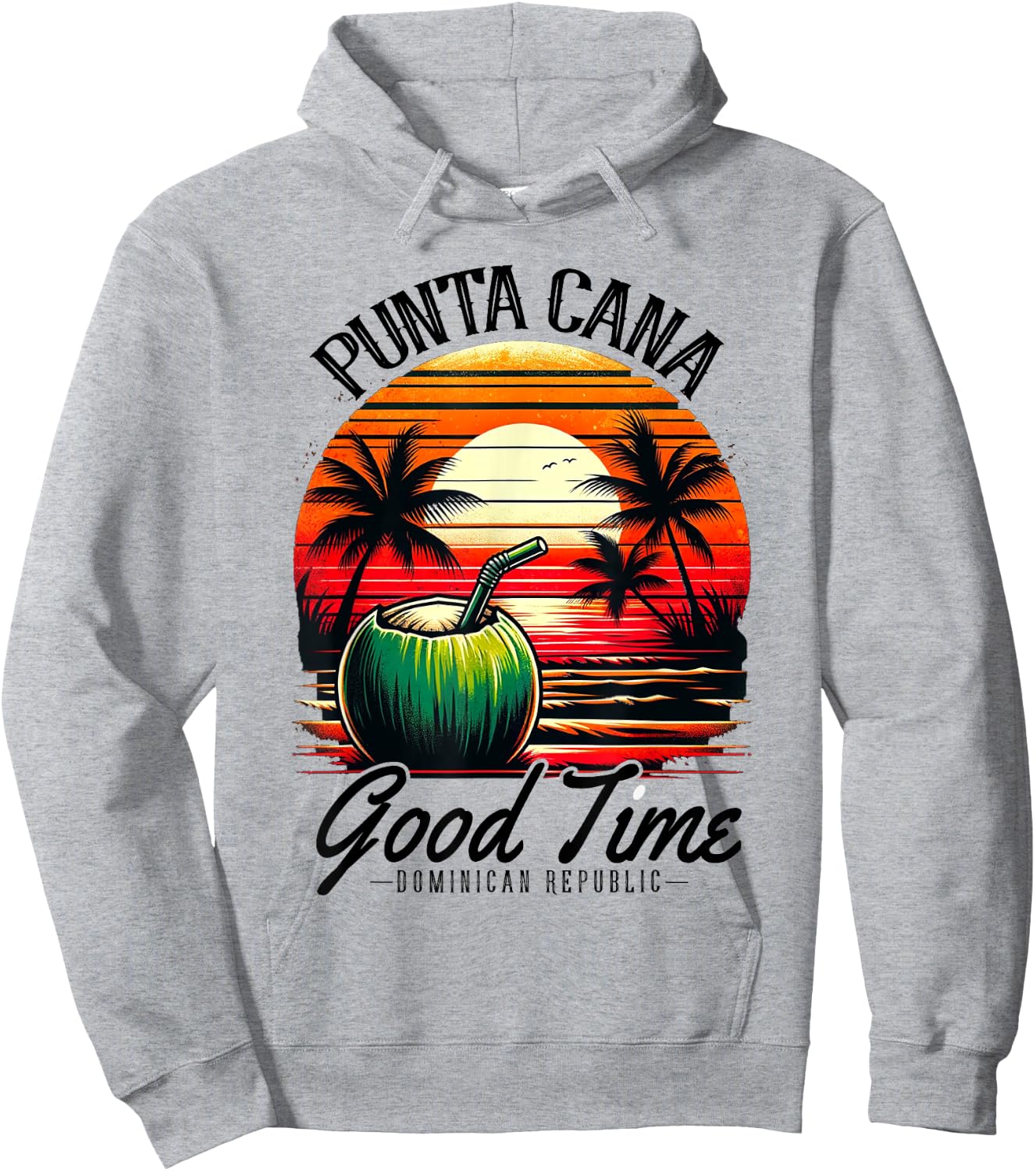 Punta Cana Shirt Family Vacation Dominican Republic Beach Women Girls Kids Hoodie - Hoodie | Ash